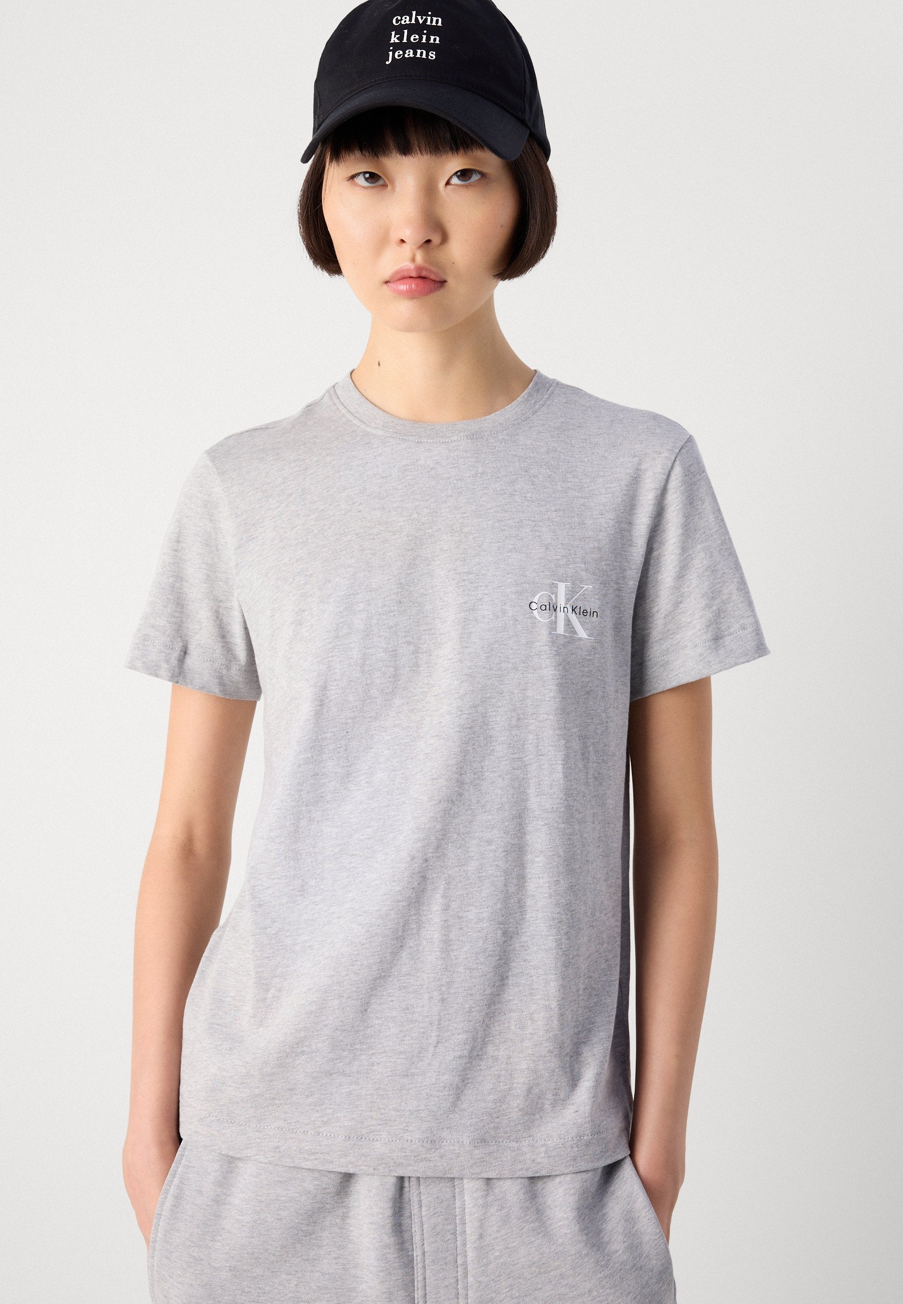 MONOLOGO TEE 2 PACK - Basic T-shirt - heroic grey heather