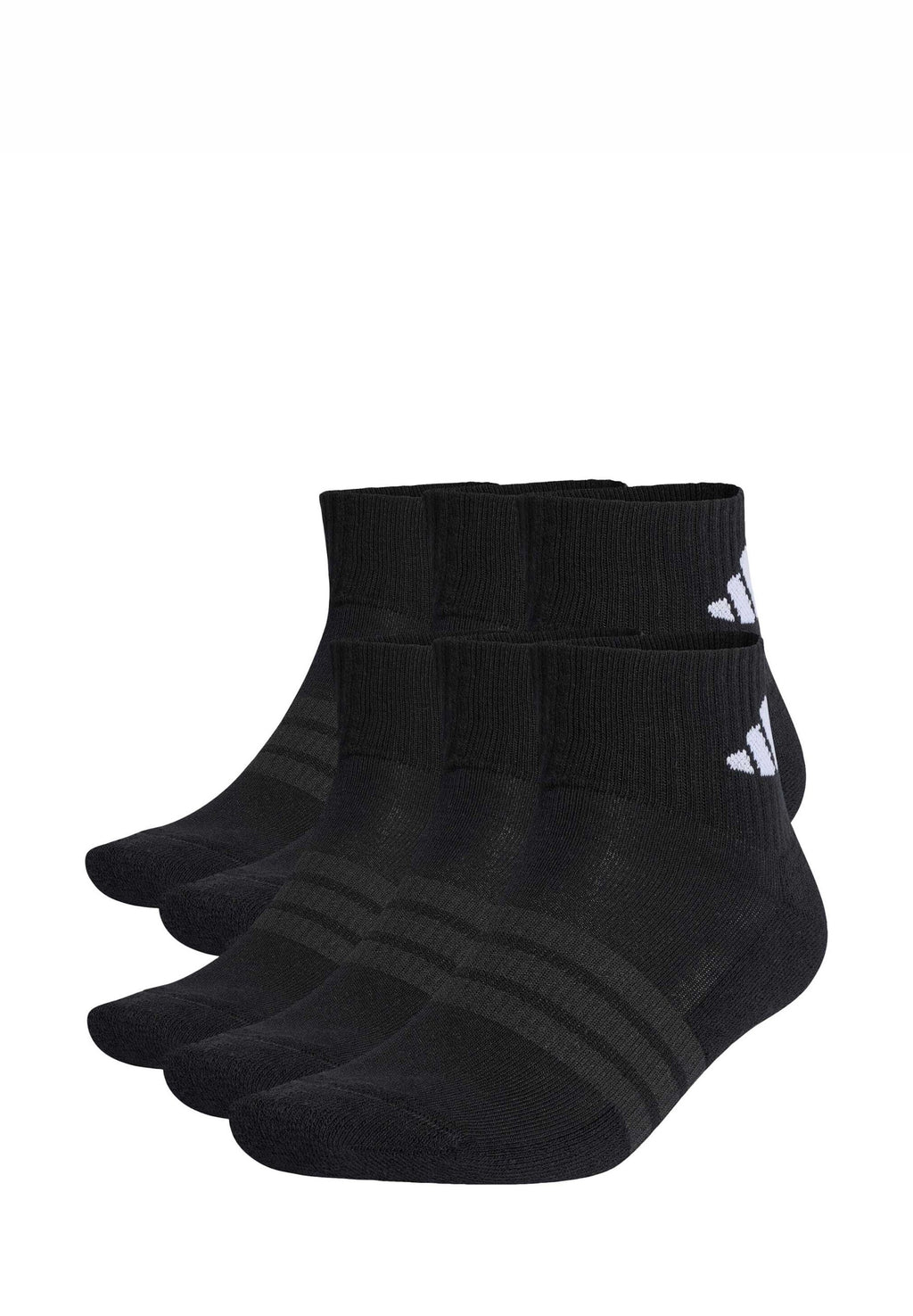 CUSHIONED ESSENTIALS ANKLE UNISEX 6 PACK - Sports socks - black/black/white
