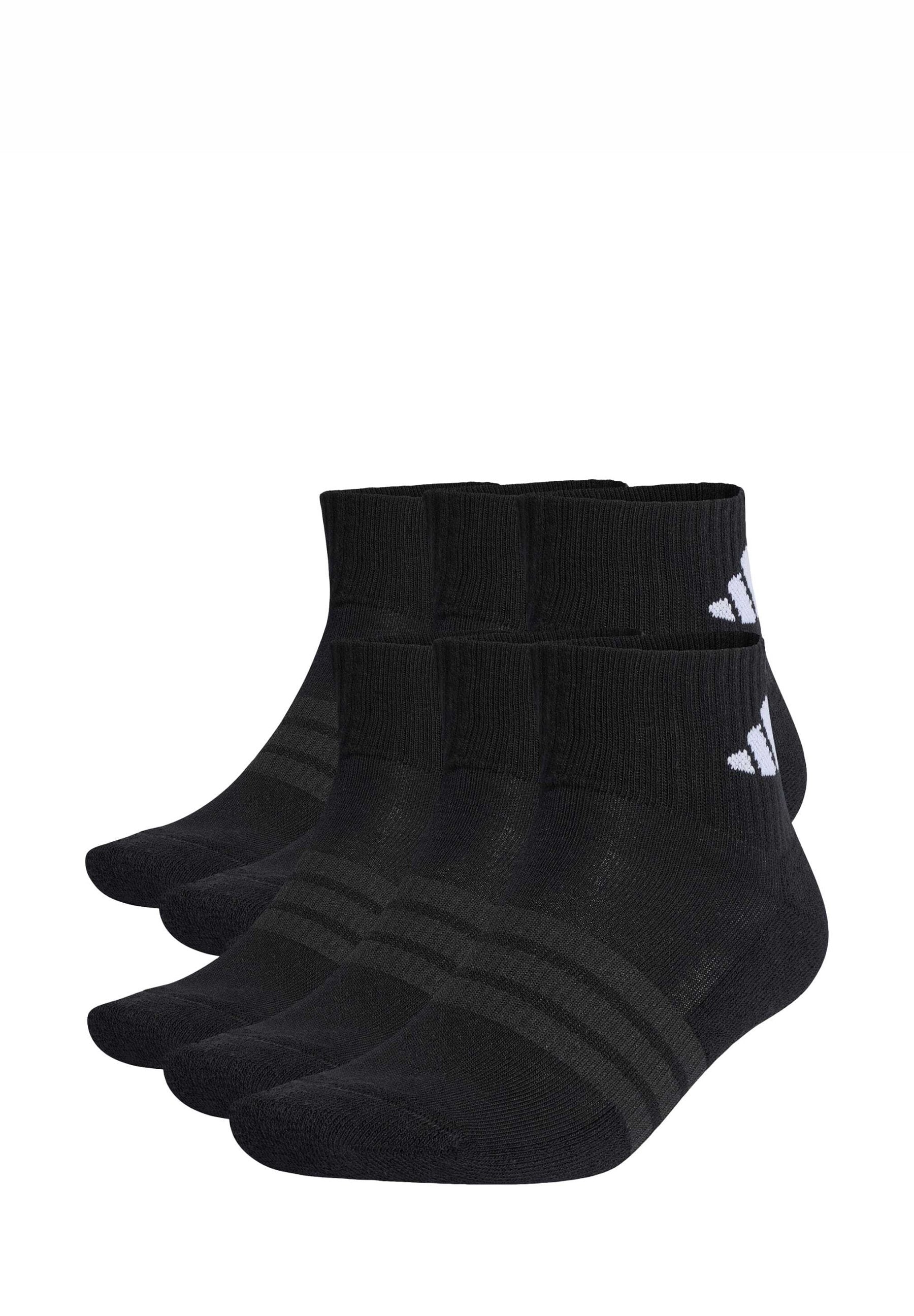 CUSHIONED ESSENTIALS ANKLE UNISEX 6 PACK - Sports socks - black/black/white
