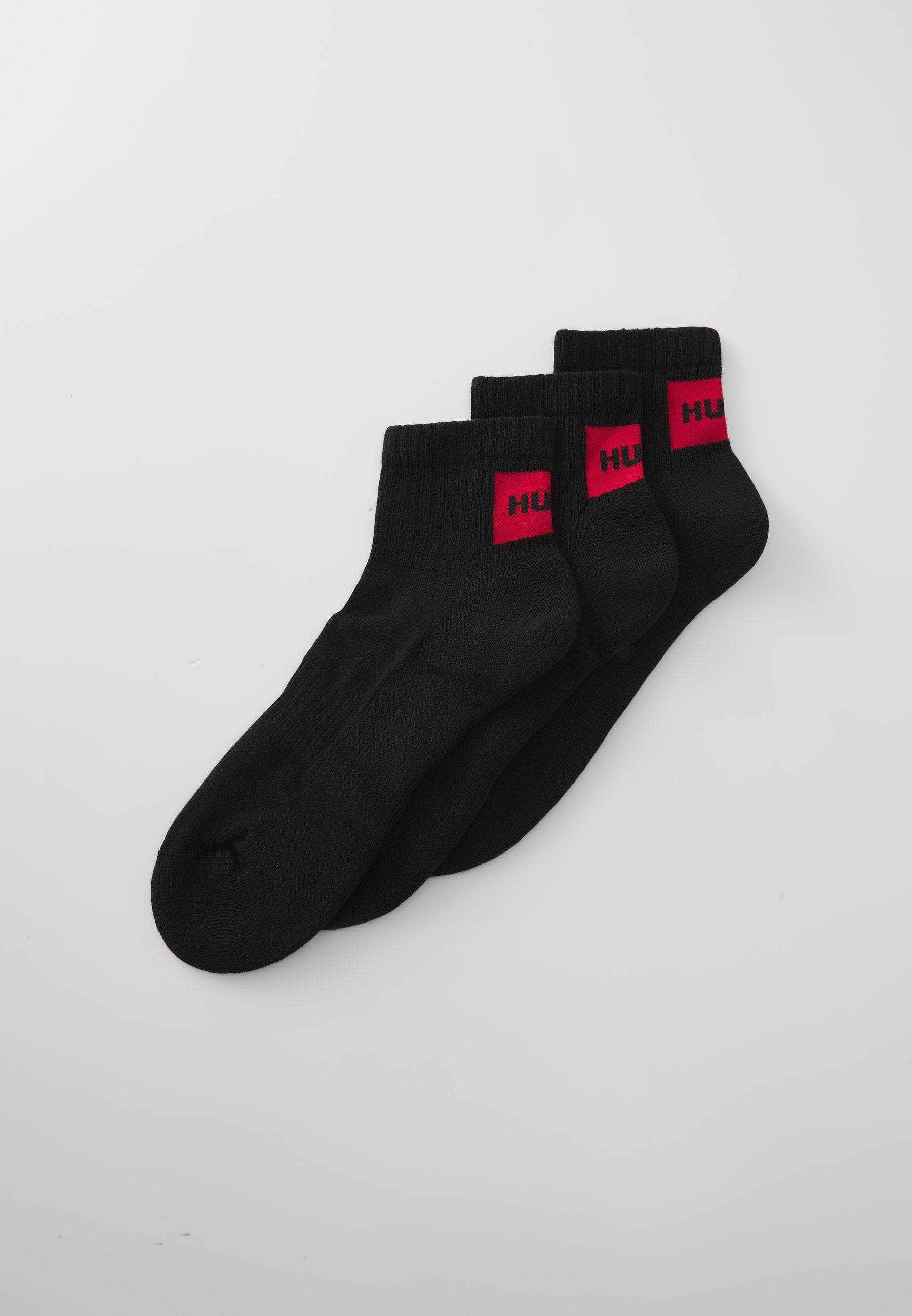 LABEL 3 PACK - Sneaker socks - black