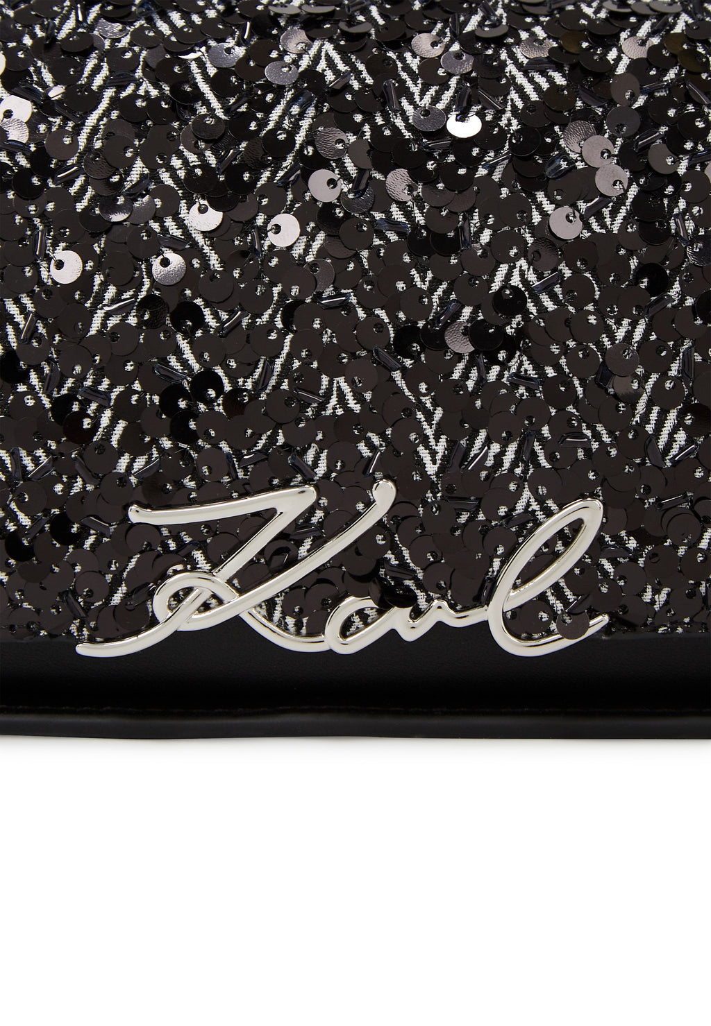 SIGNATURE  - Handbag - herringbone sequins