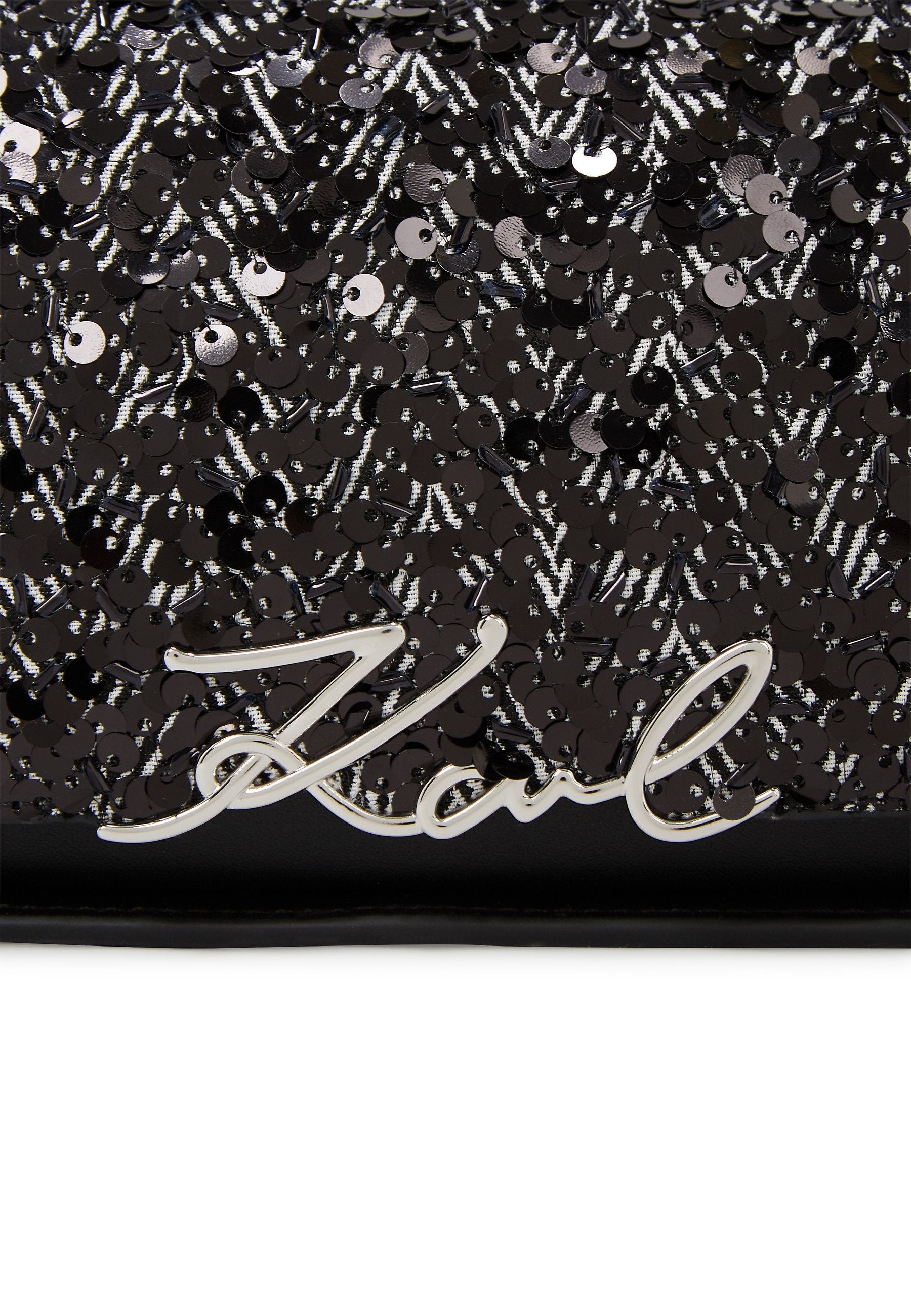 SIGNATURE  - Handbag - herringbone sequins