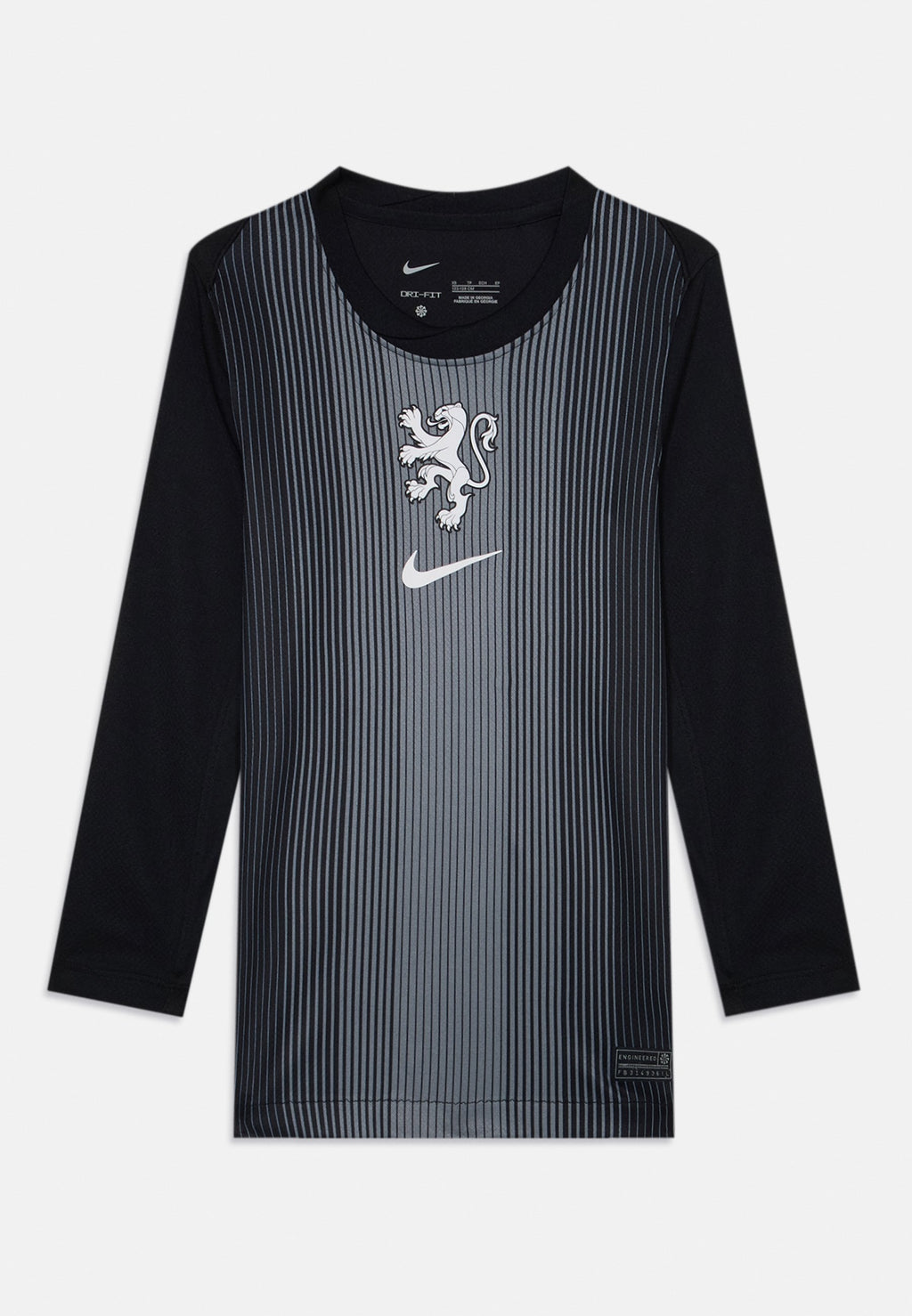 KADIN EC25 HOLLANDA KALECİ FORMASI UNISEX - Futbol forması - siyah/füme gri/beyaz