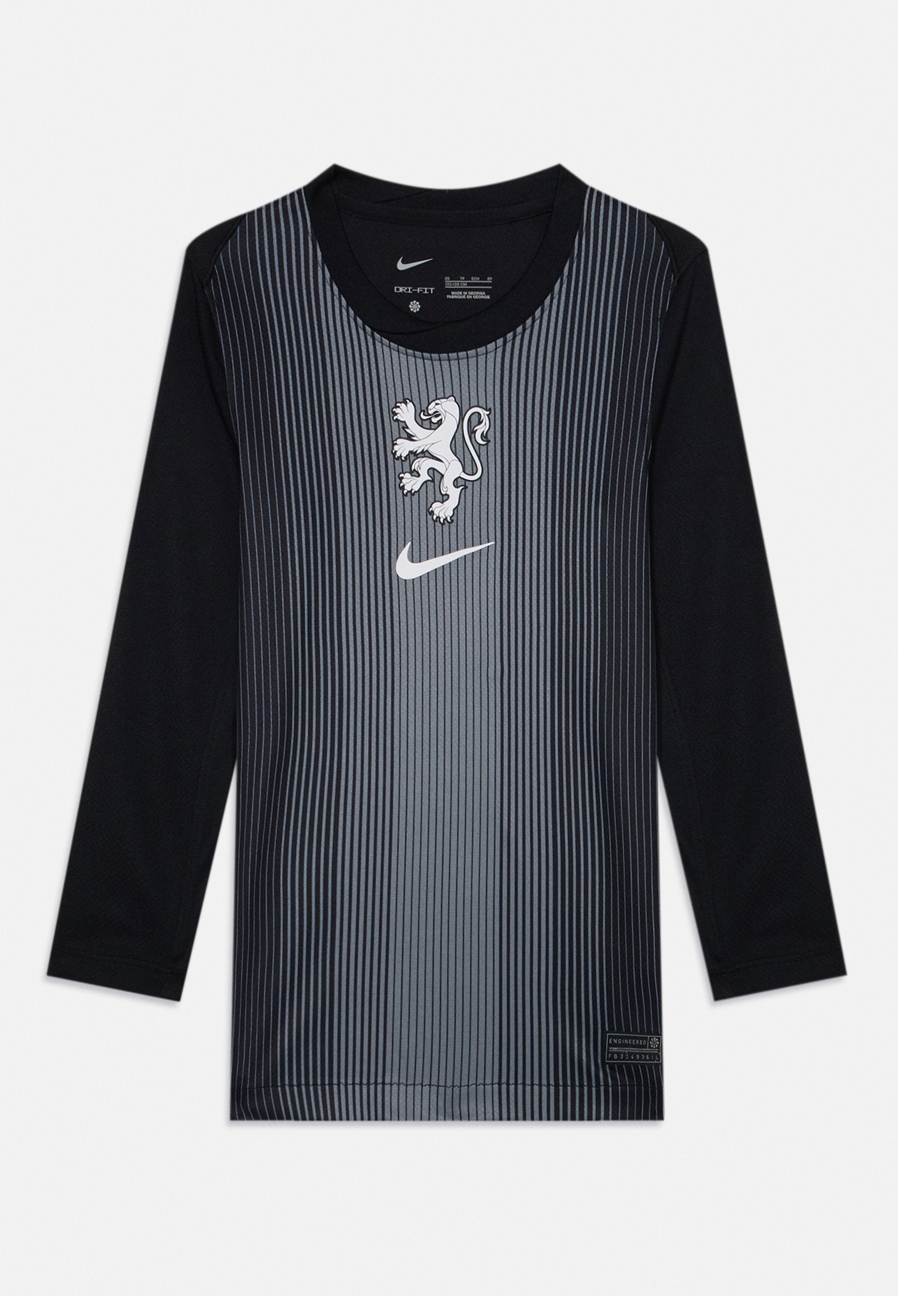 KADIN EC25 HOLLANDA KALECİ FORMASI UNISEX - Futbol forması - siyah/füme gri/beyaz