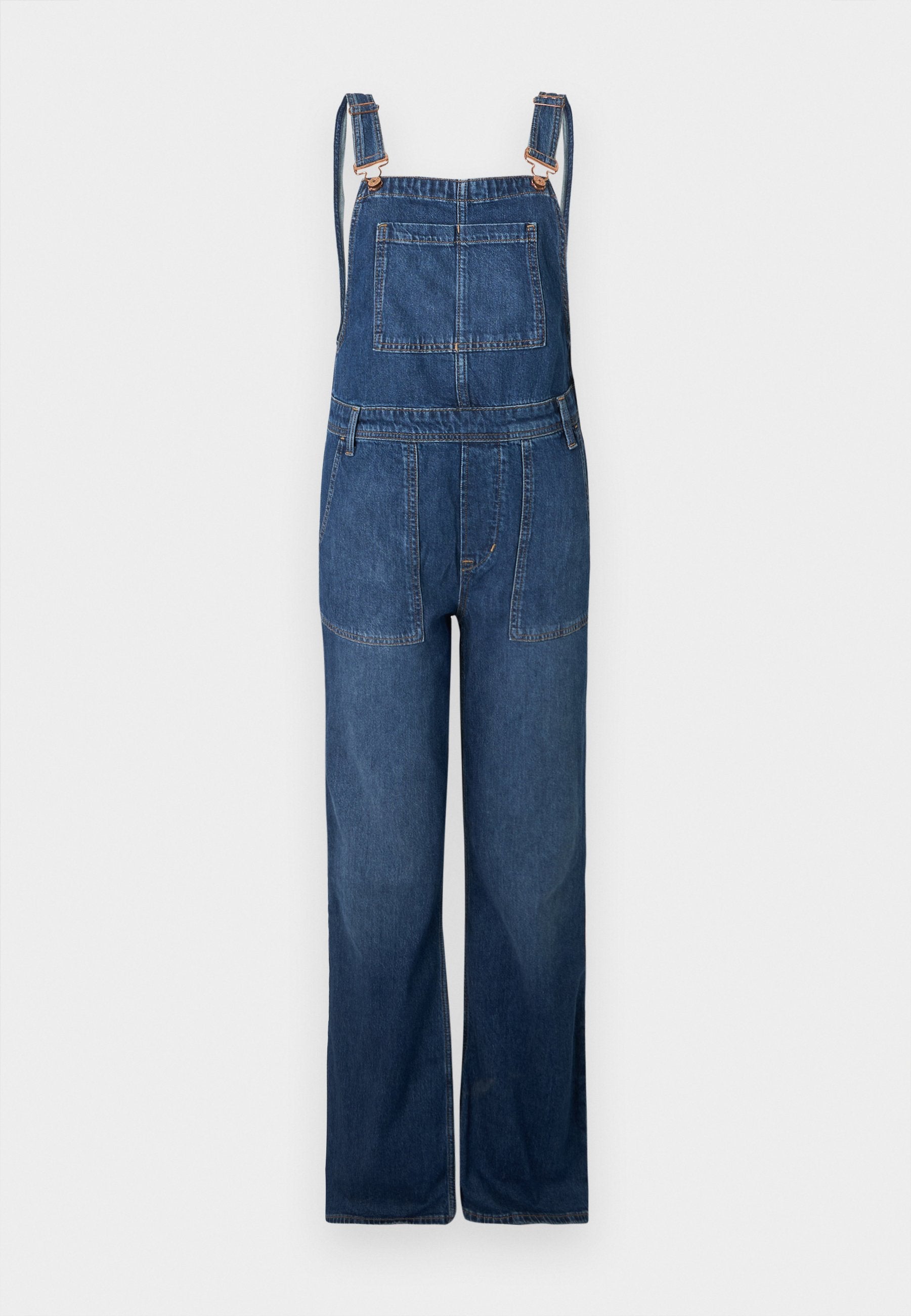 LONG AND LEAN OVERALL JACKSON - Dungarees - dark-blue denim