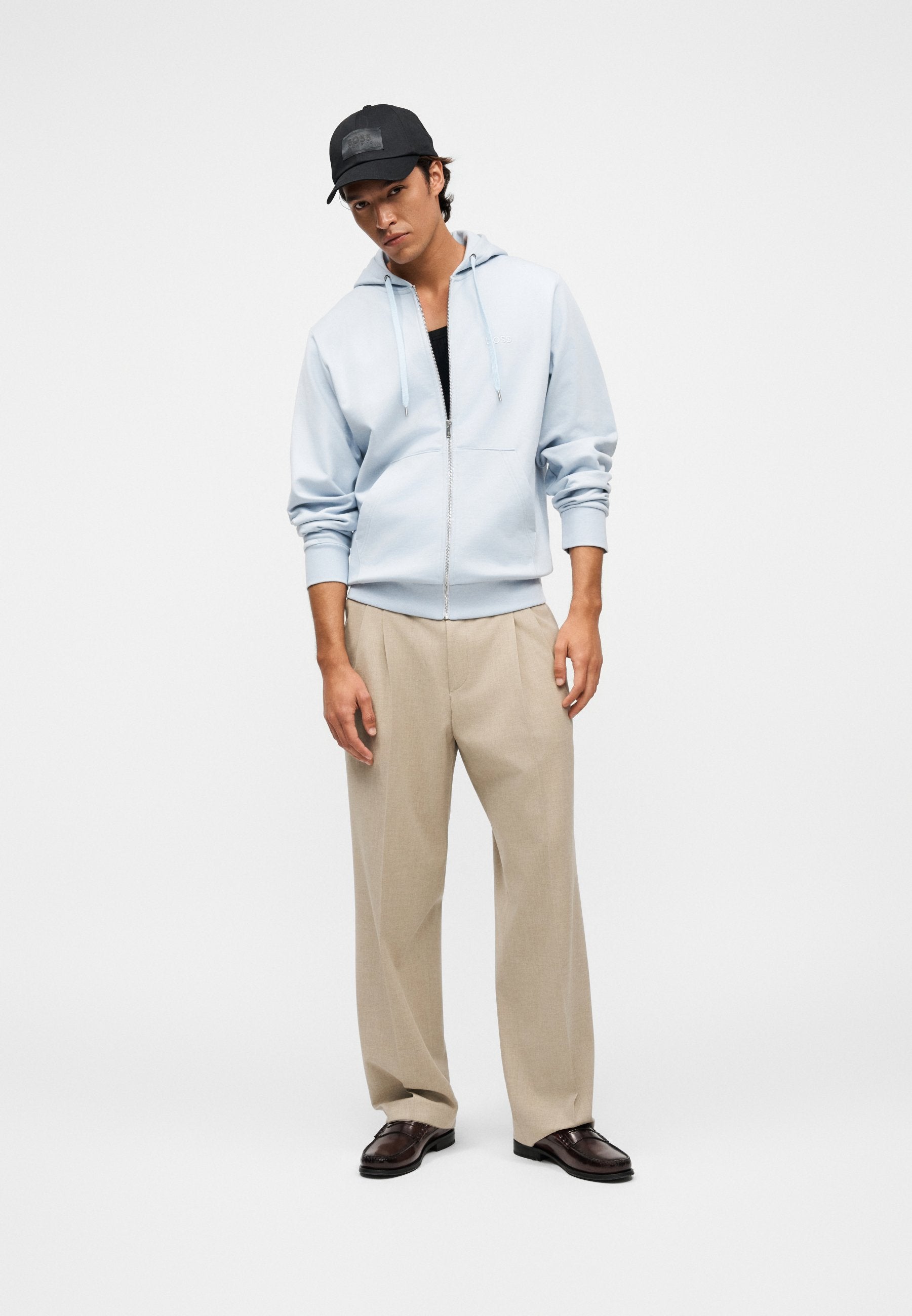 UNISEXE - Sweat-shirt zippé - bleu xénon