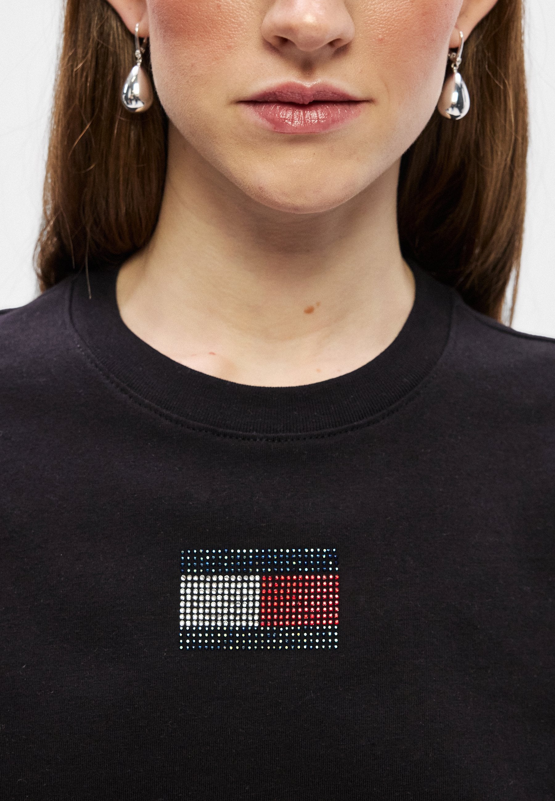 PARTY FLAG TEE - Print T-shirt - black