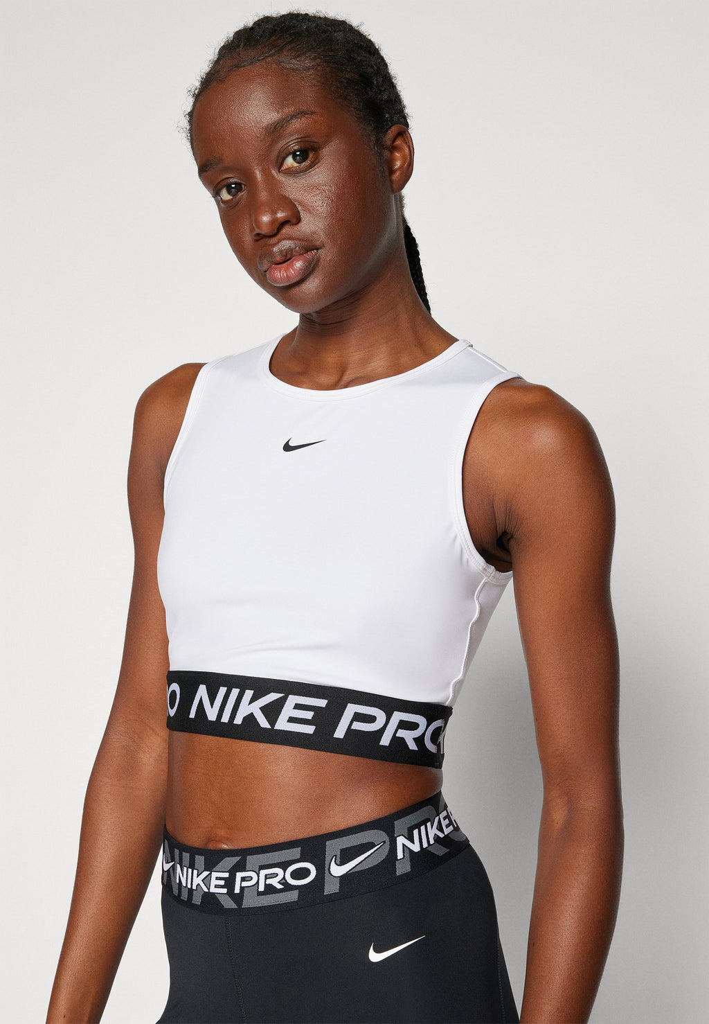 365 CROP TANK - Top - white black