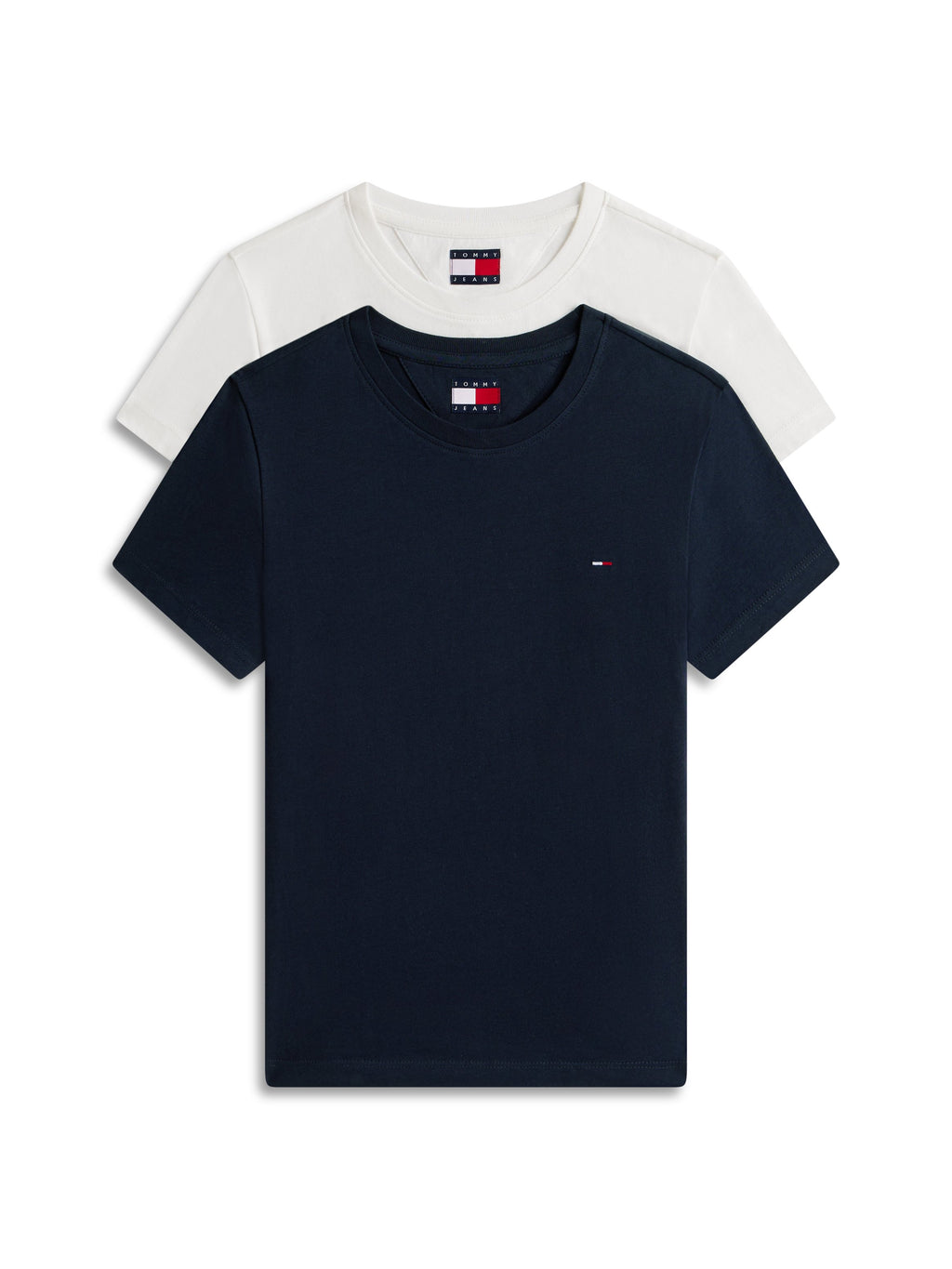 2 PACK - Basic T-shirt - ecru/dark night navy