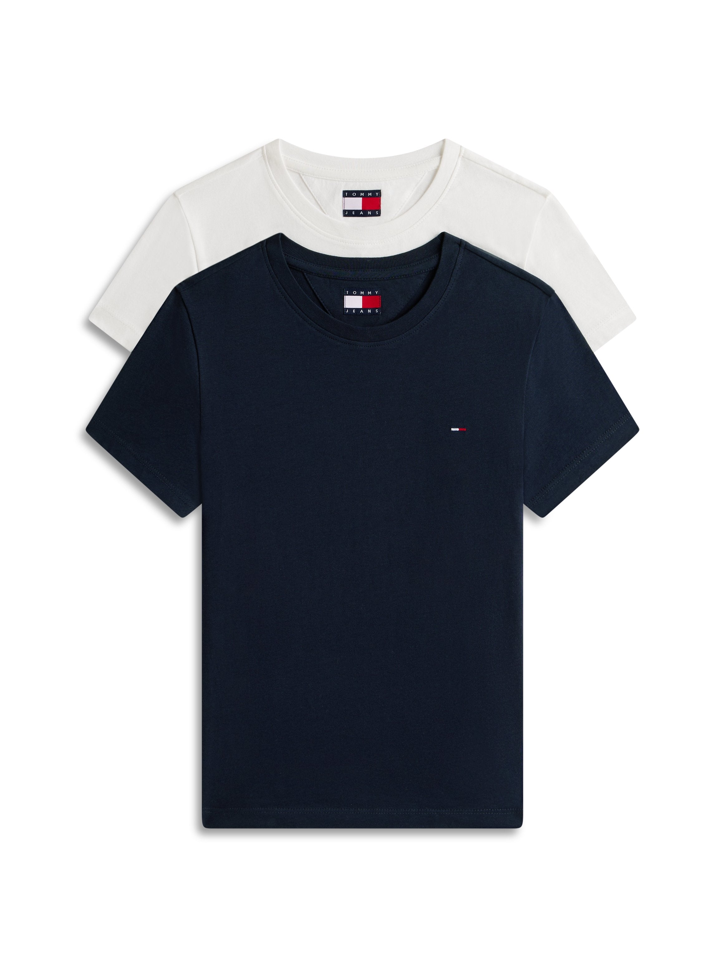 2 PACK - Basic T-shirt - ecru/dark night navy
