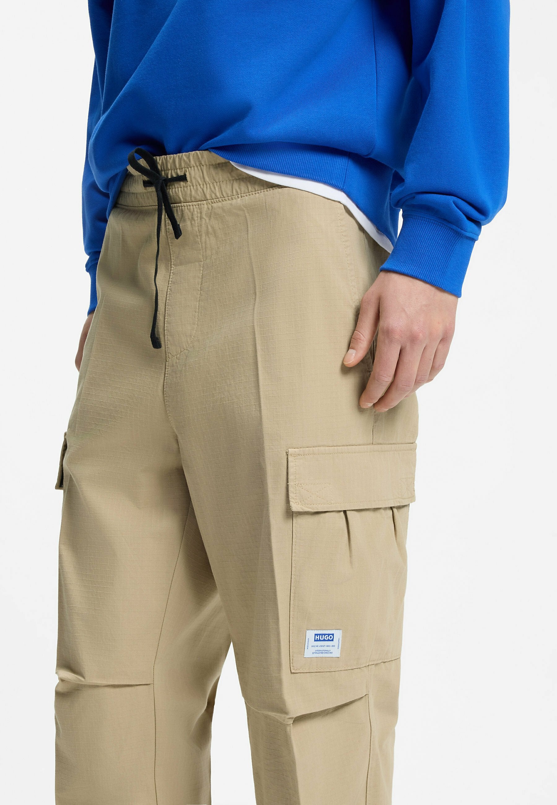 HUGO GADIC262D - Cargo trousers - beige nine