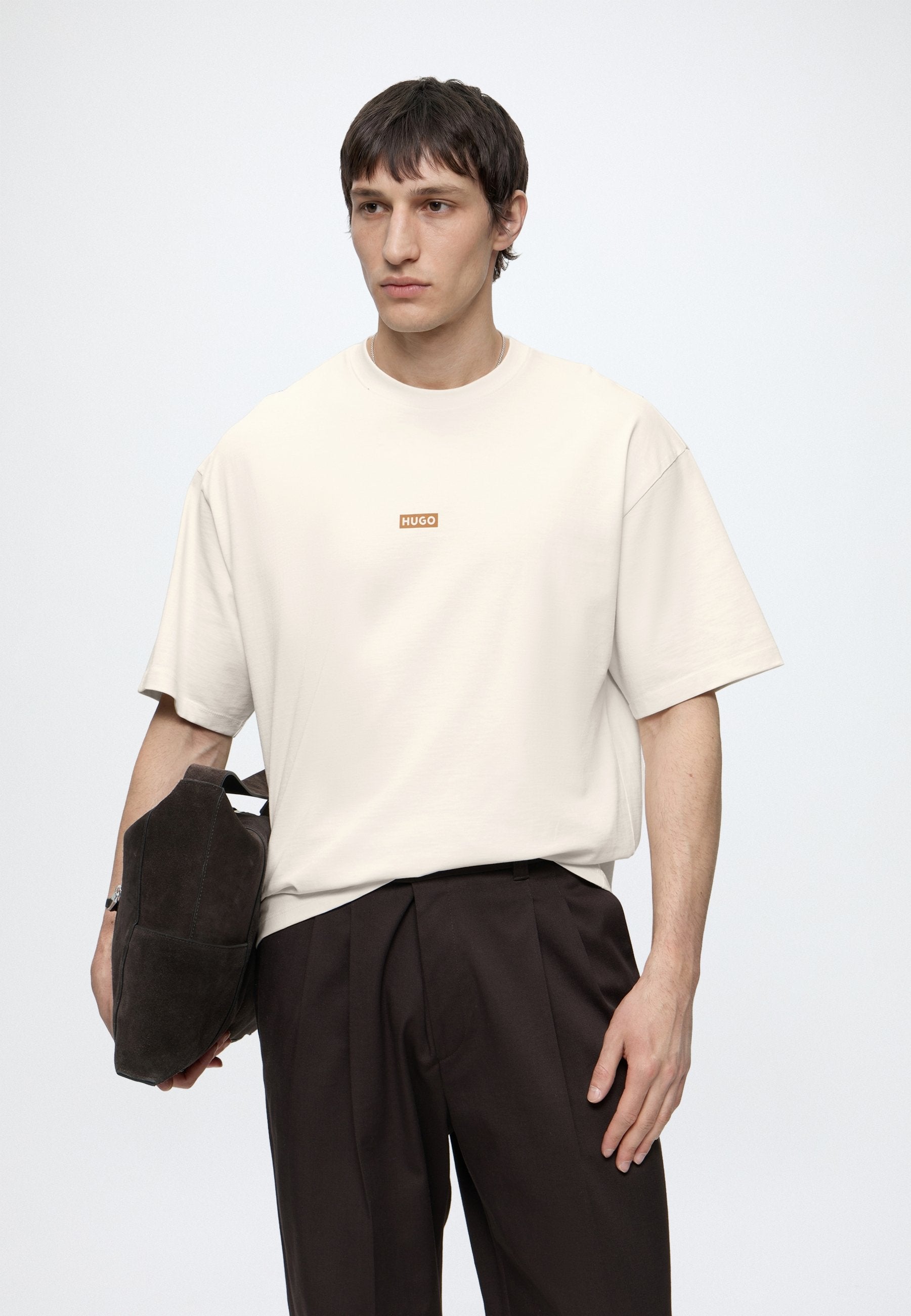NALONO - Print T-shirt - open white