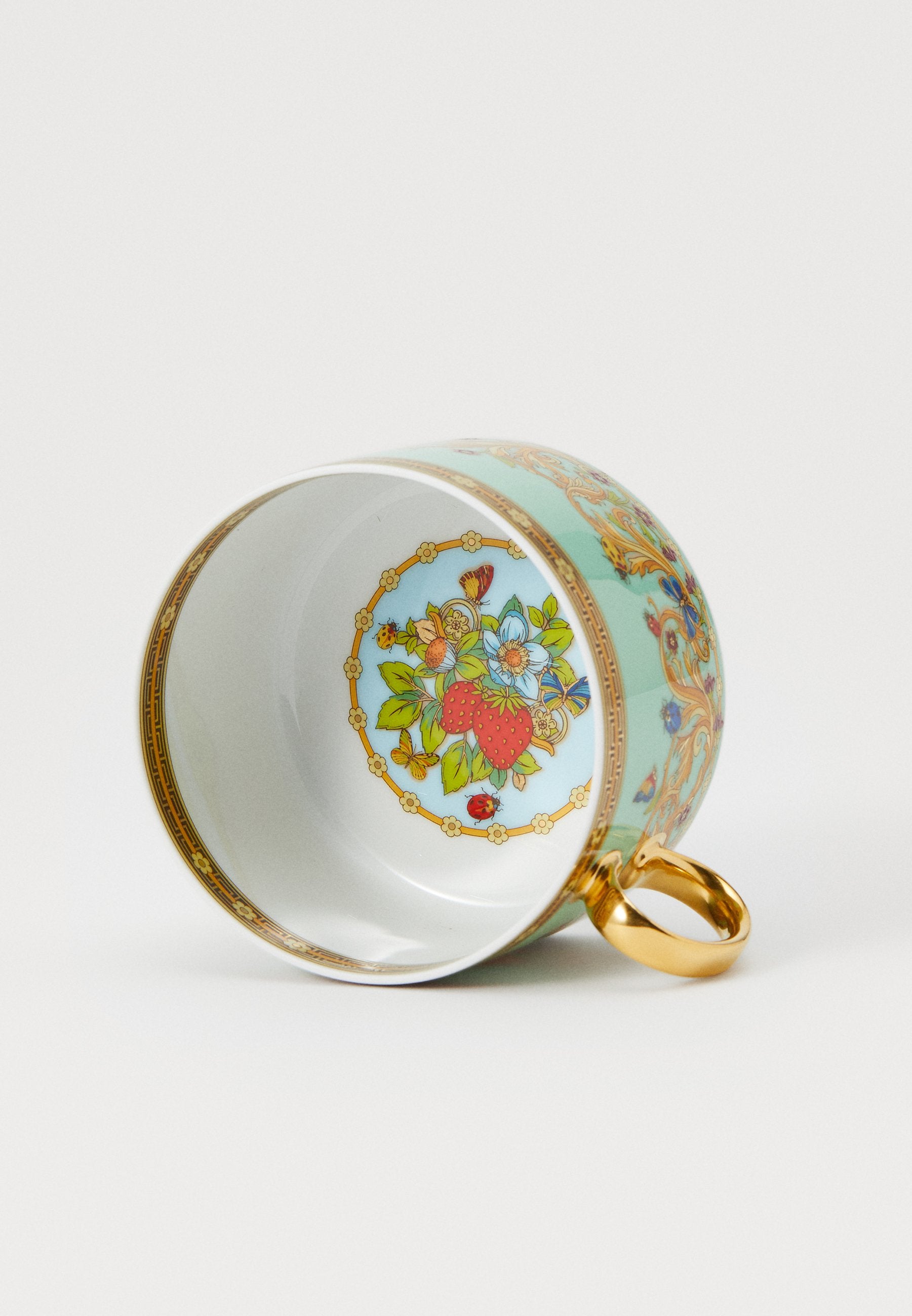 CUP SAUCER 4 LOW SET - Saucer - white/multicoloured