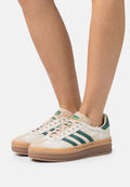 GAZELLE BOLD W - Spor Ayakkabı - krem beyaz/kolej yeşili/sihirli bej