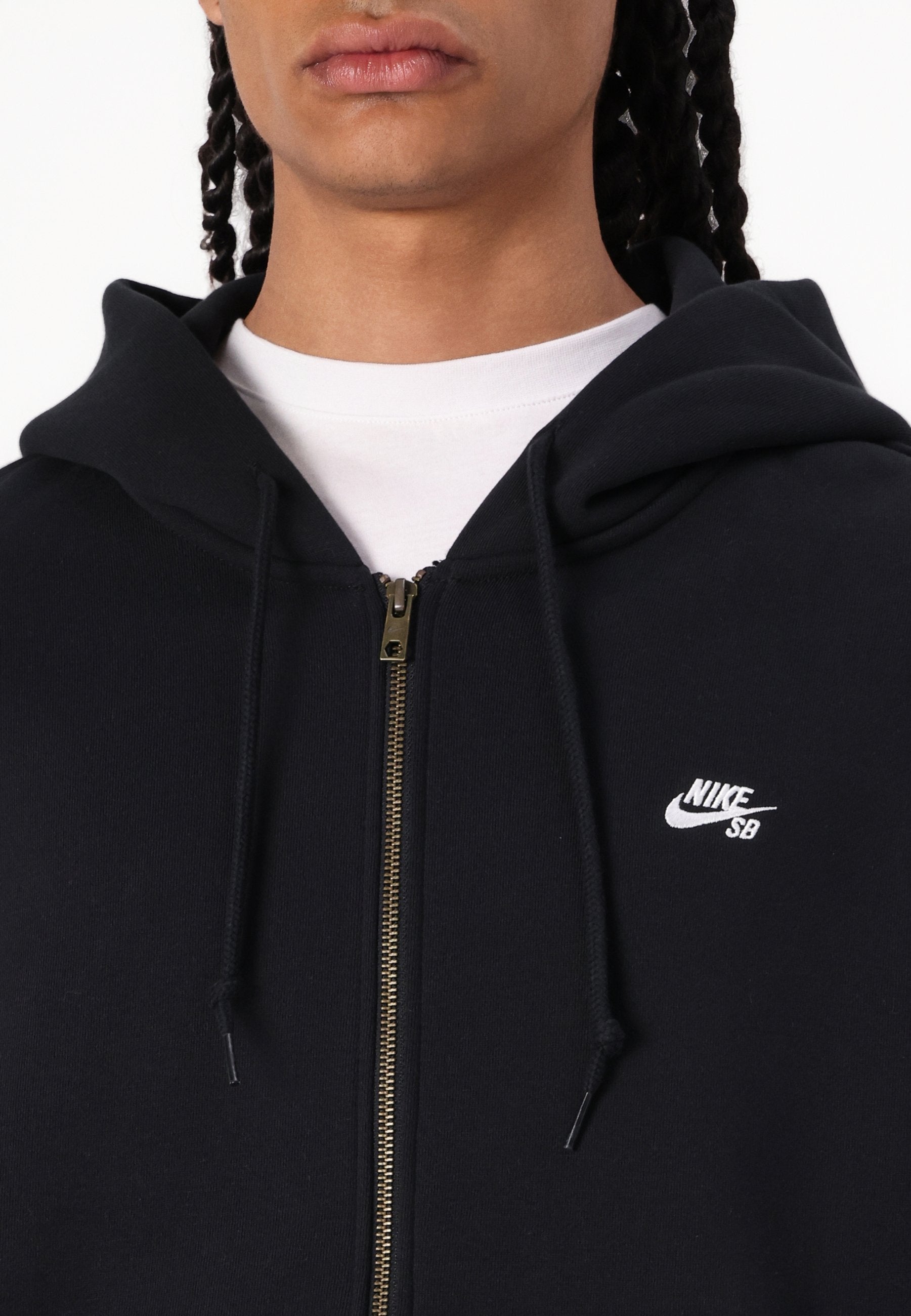 LOGO - Zip-up sweatshirt - black