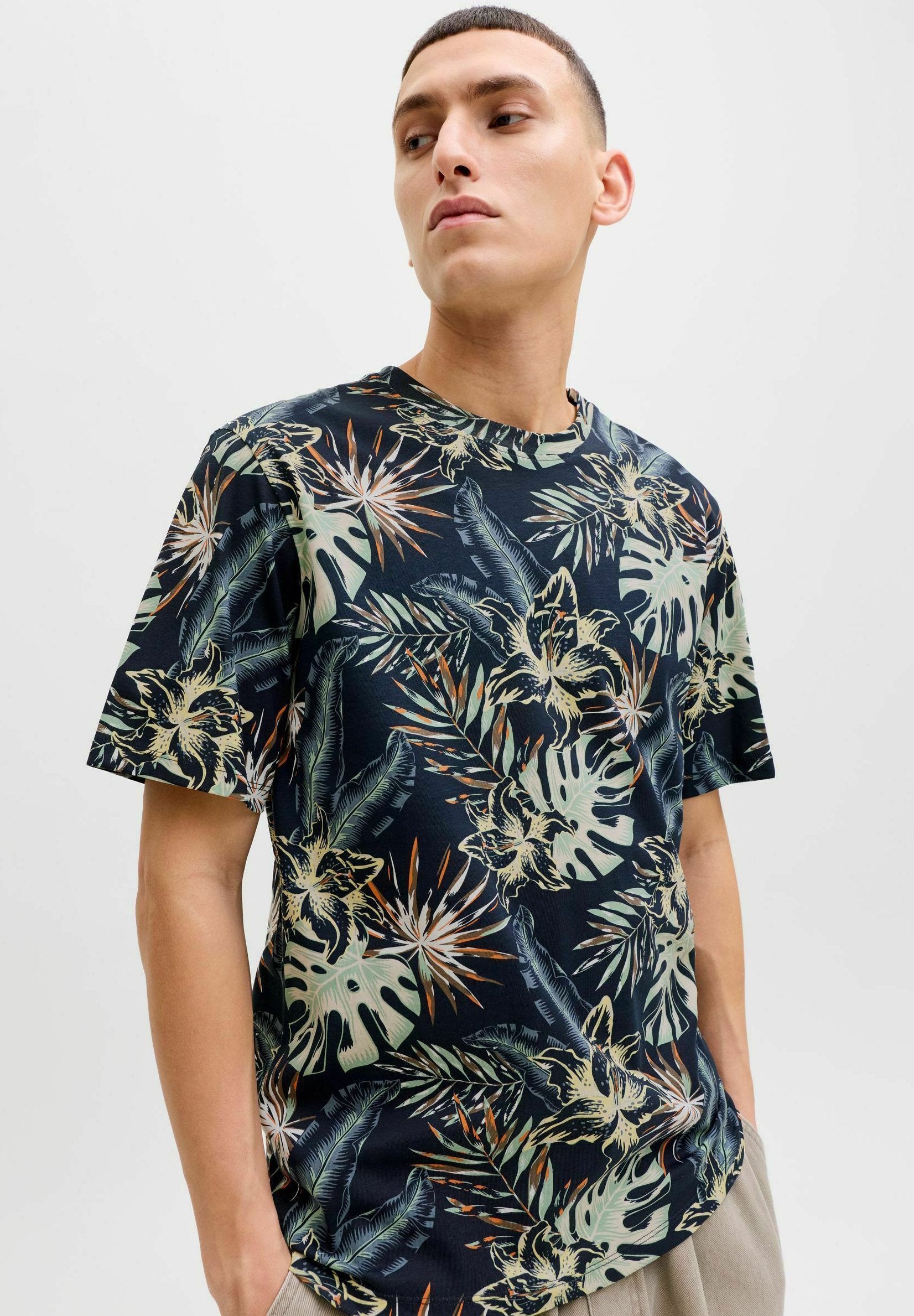 T- - Print T-shirt - navy blazer