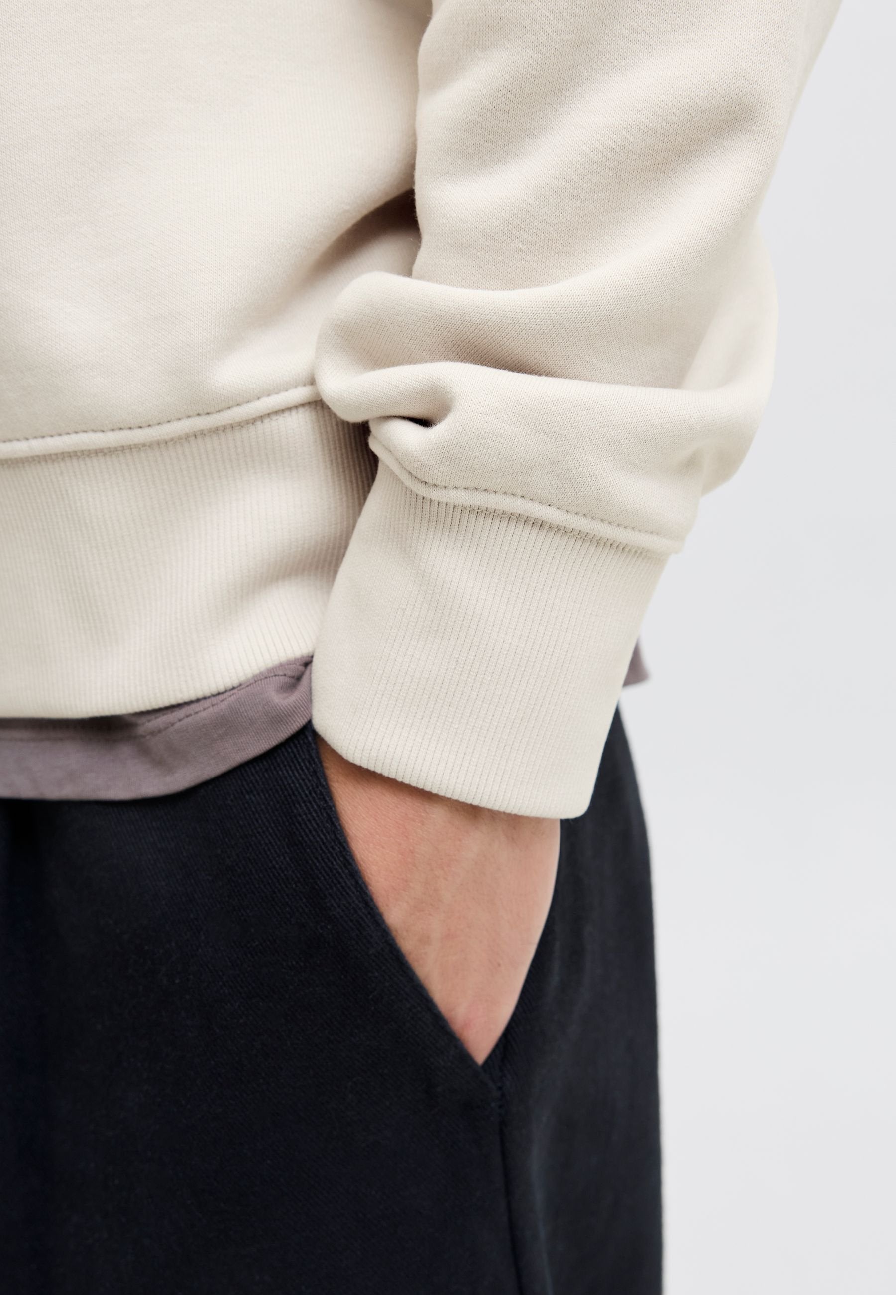 Half zip Plain Half zip - Sweatshirt - moonbeam