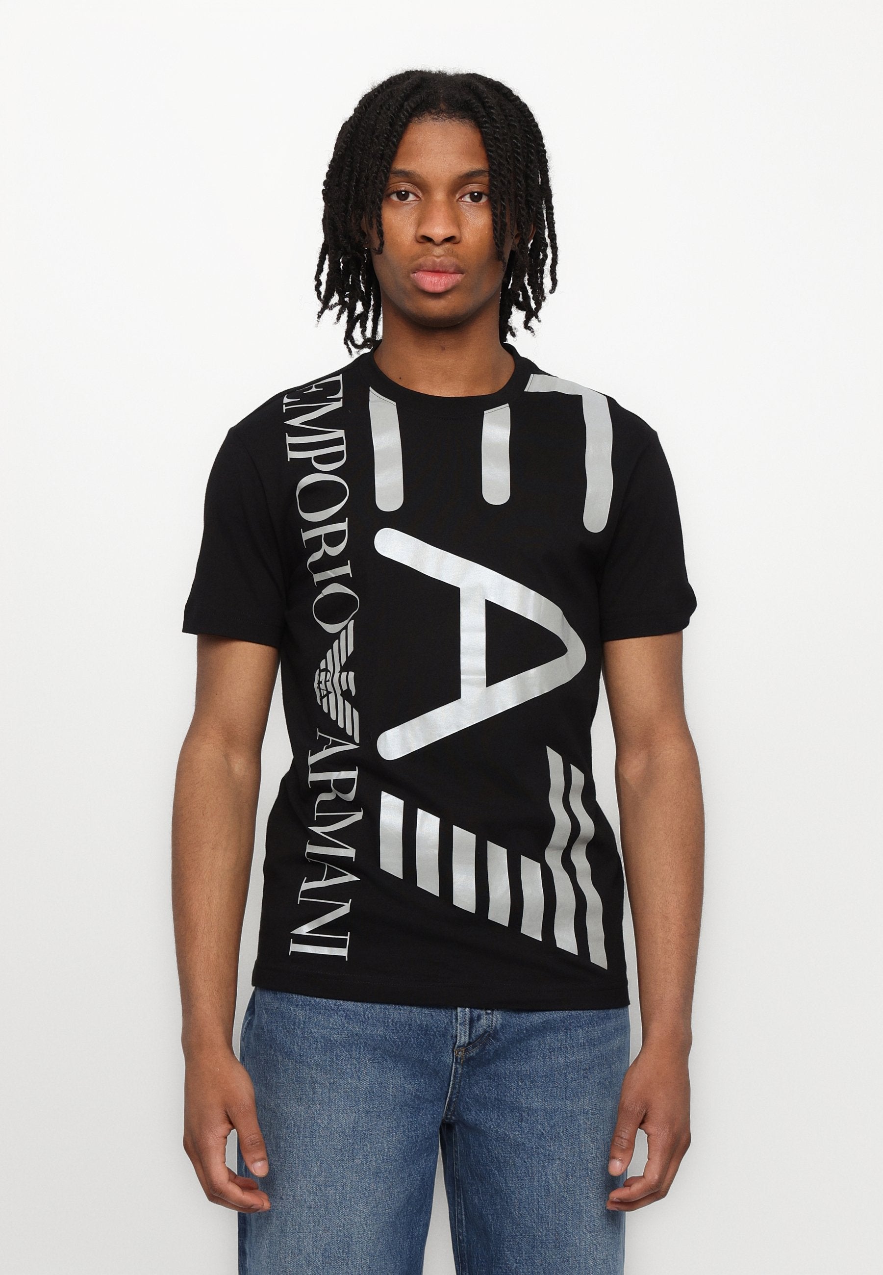 T-SHIRT SÉRIE LOGO TRAIN UNISEXE - T-shirt imprimé - black/silver