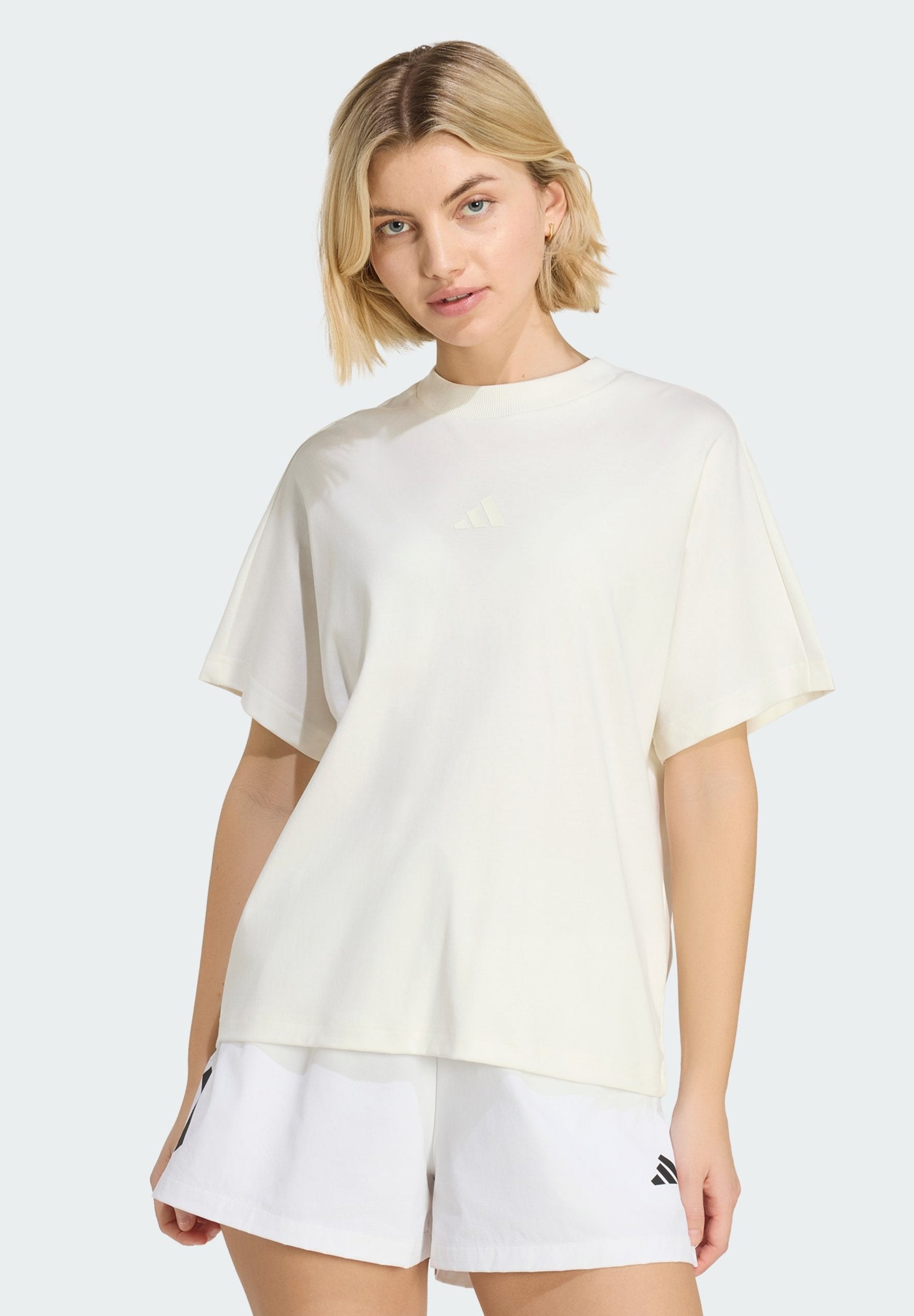 SOFT LUX LOOSE TEE - Basic T-shirt - off white