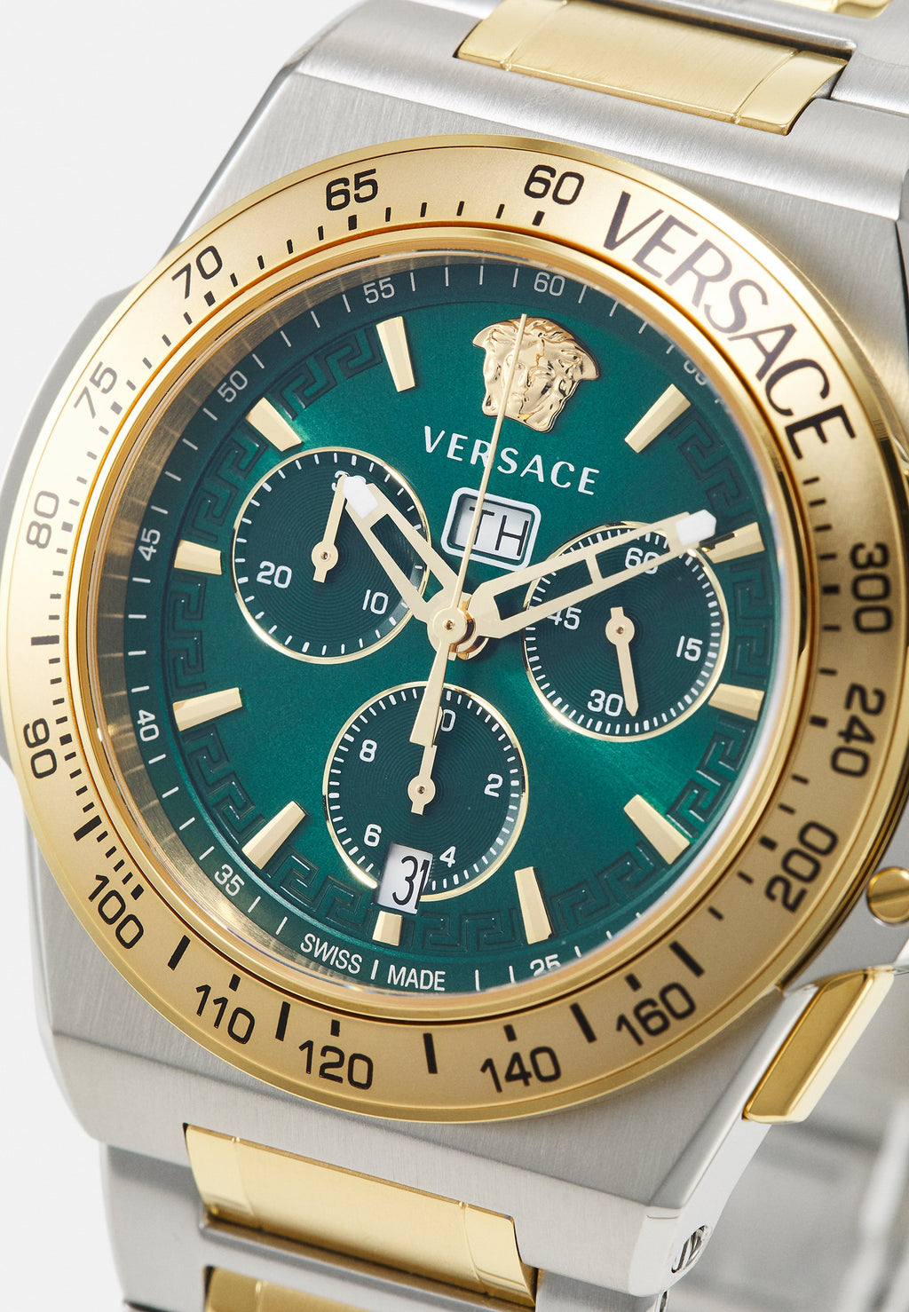 GRECA RACT.CHR (WC-7H) - Chronograph watch - two-tone/green