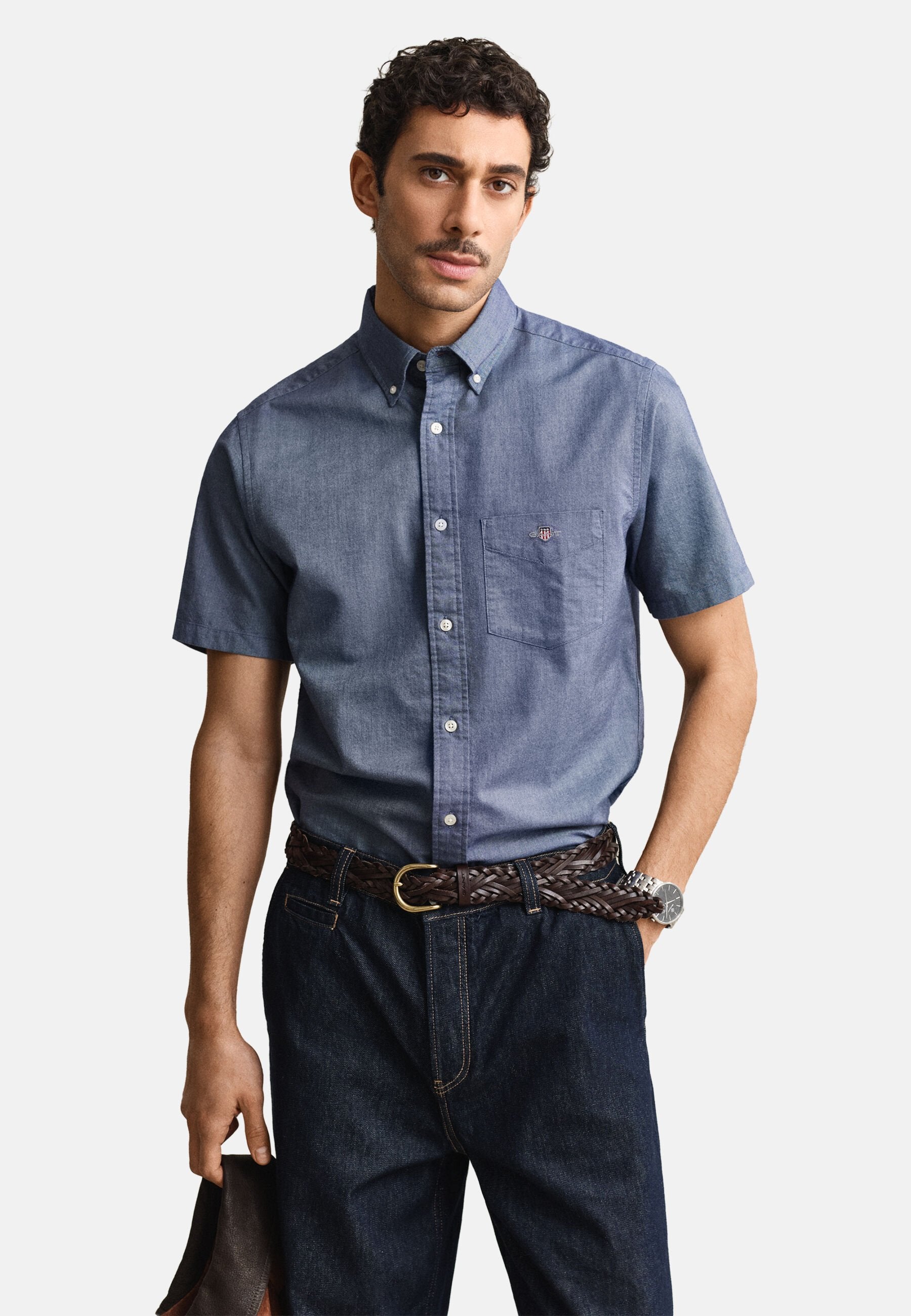 REG CLASSIC OXFORD - Shirt - persian blue