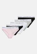 5-PACK SIGNATURE REPEAT LOGO WAISTBAND BRIEFS - Briefs - black/pink/white