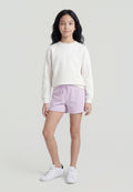 GRAPHIC SHORT - Tracksuit bottoms - lavender latte