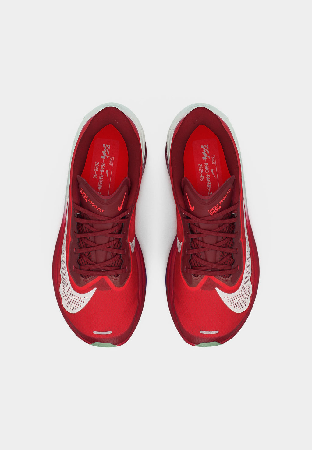 ZOOM FLY 6 SE - Chaussures de running sur route - team red/barely green/bright crimson/peony/steam/atomic pink