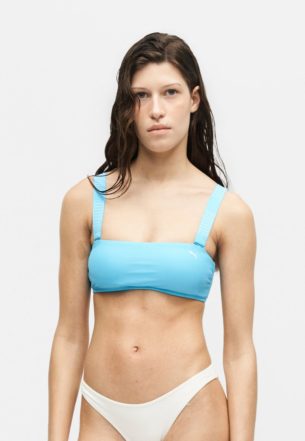 SWIM WOMEN BANDEAU - Bikini top - luminous blue