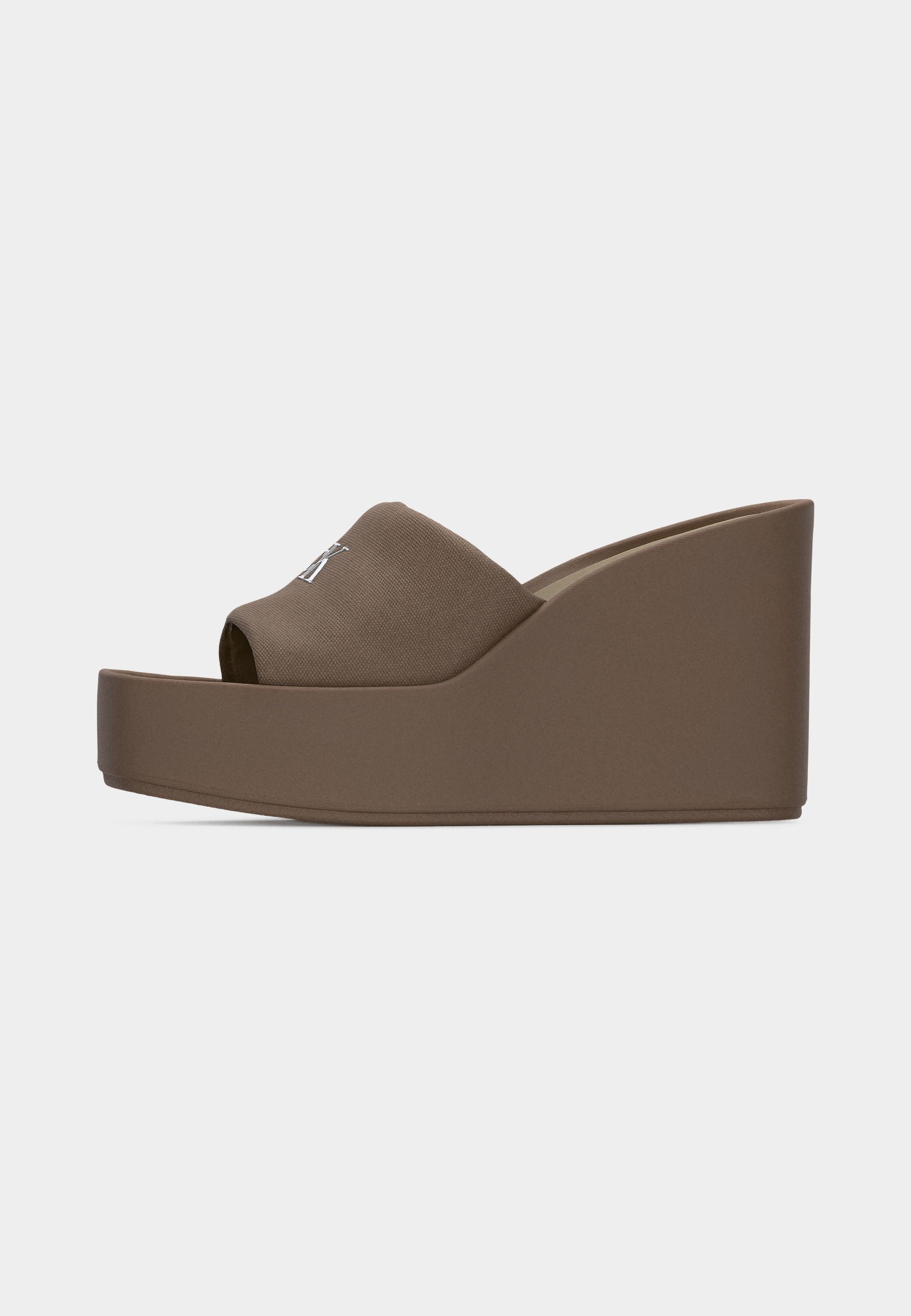 Mules à talon - taupe désert