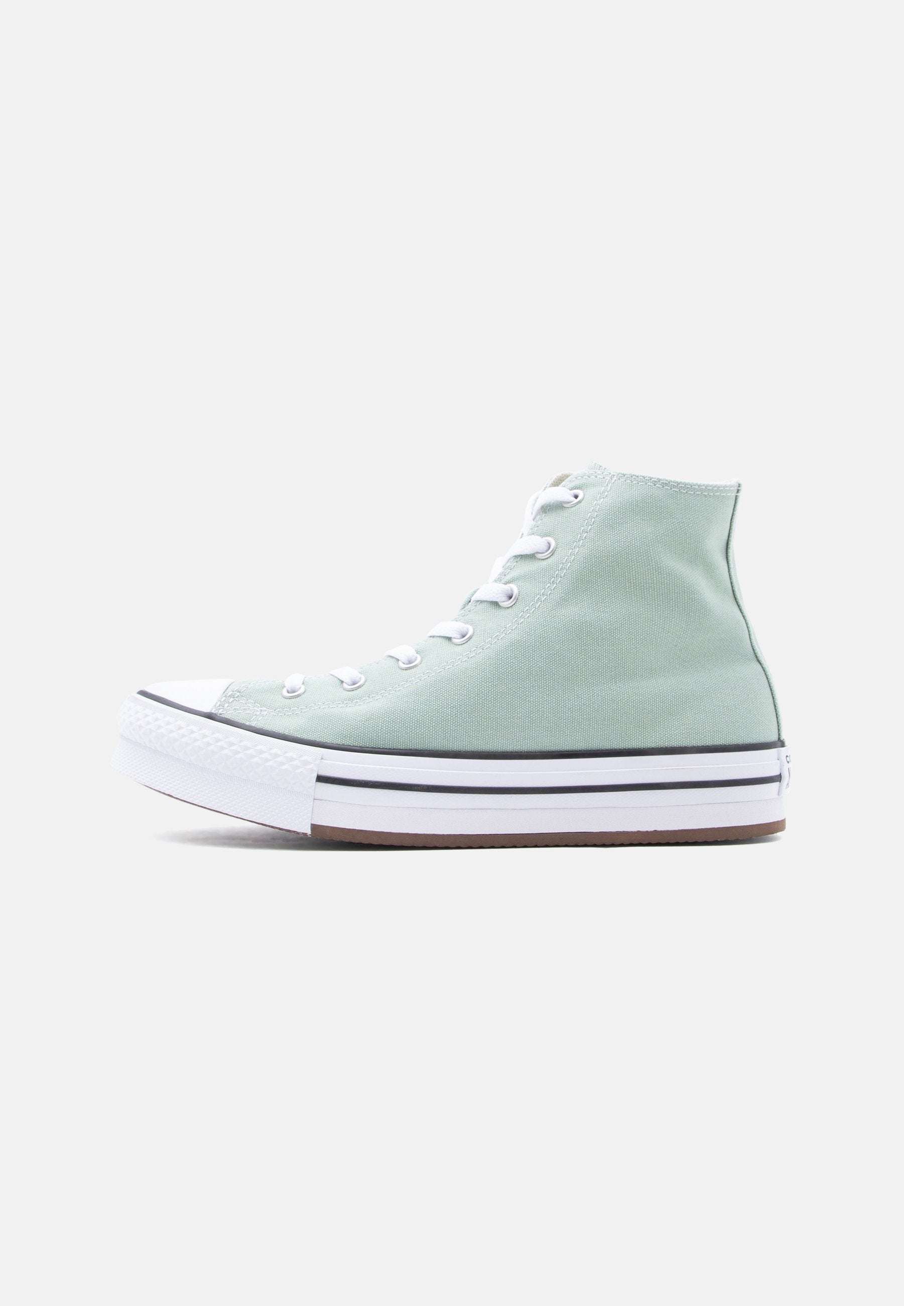 CHUCK TAYLOR ALL STAR LIFT PLATFORM UNISEX - High-top trainers - thyme again/white/natural ivory