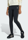 3 STRIPES  - Leggings - Trousers - black night brown