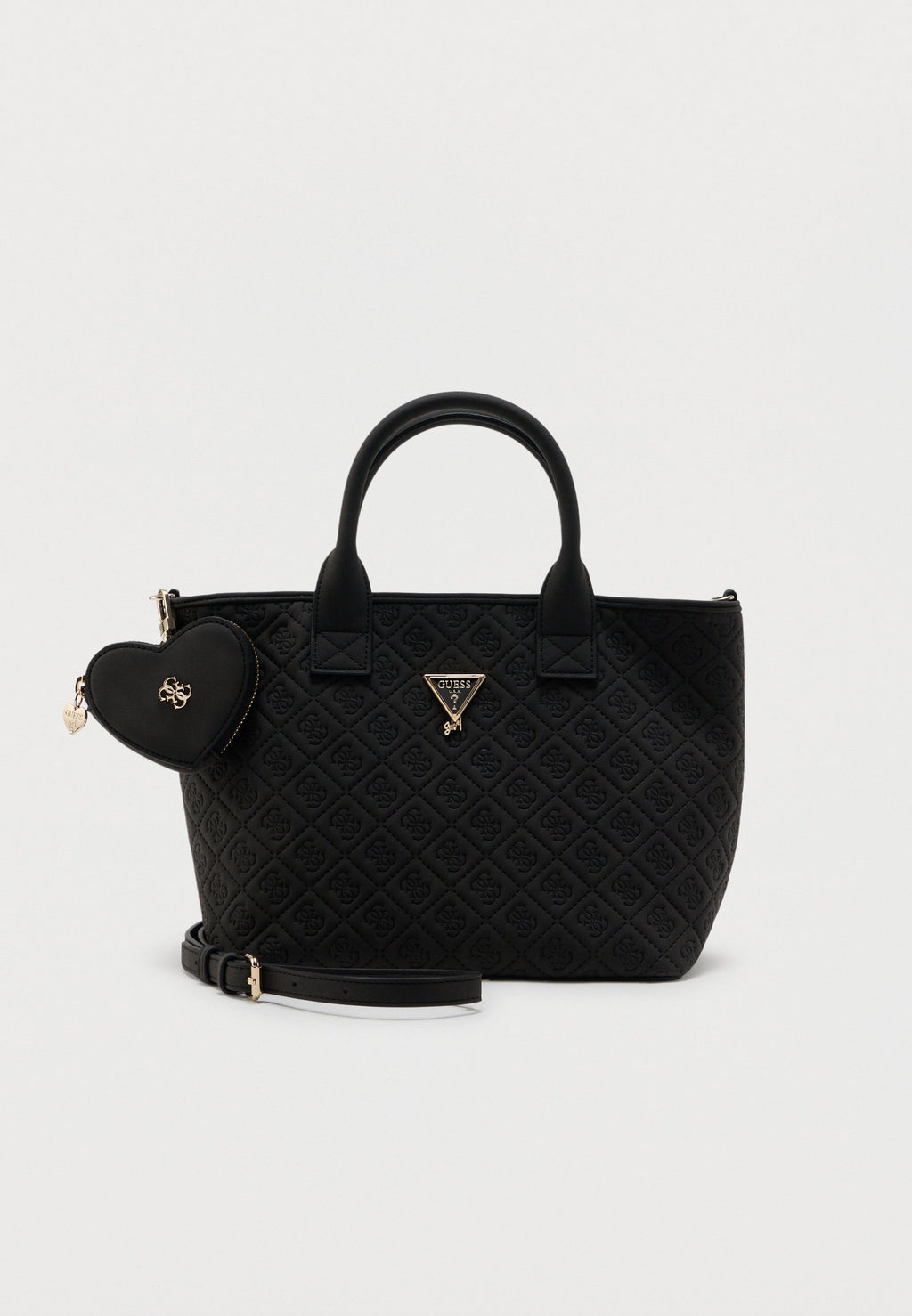 DEBOSSED TOTE BAG UNISEX - Handbag - jet black