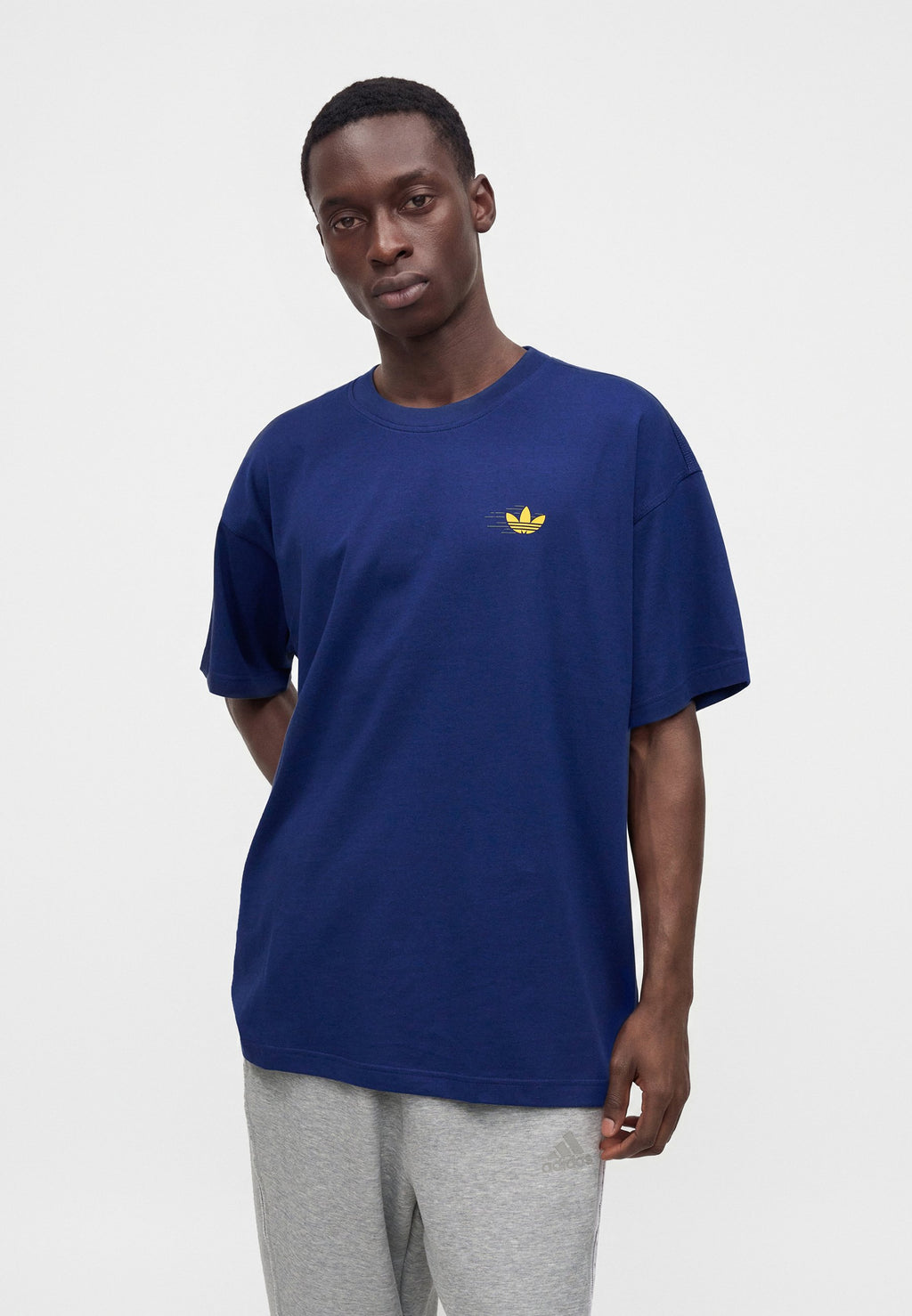 T-SHIRT OVERSIZE CLUB DE COURSE MIXTE - T-shirt imprimé - bleu foncé