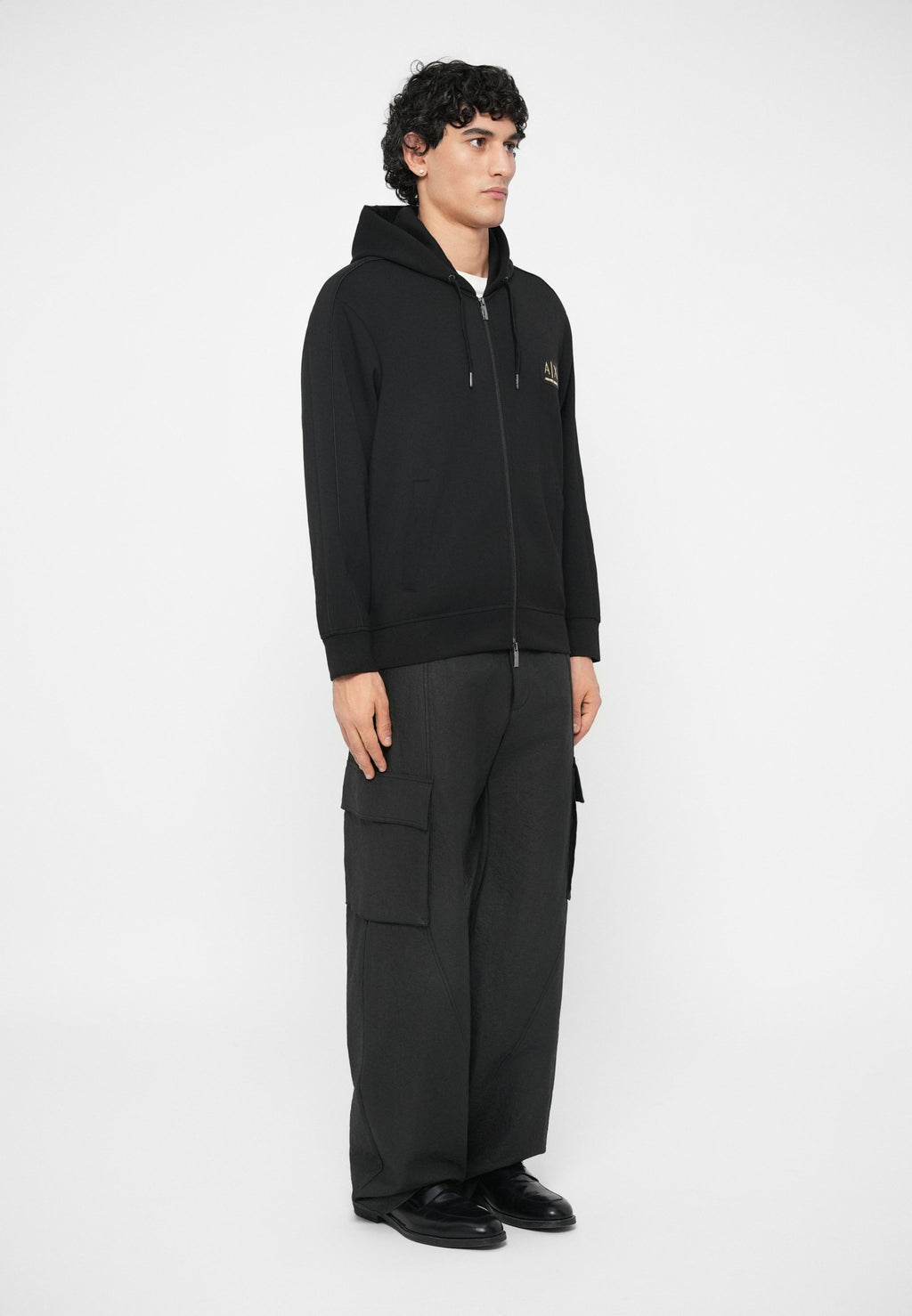 Zip-up sweatshirt - black