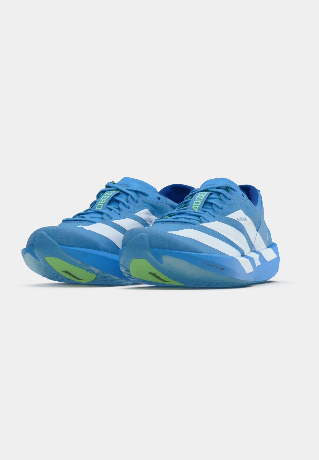 ADIZERO ADIOS 9 - Chaussures de running sur route - bleu/blanc/citron vert
