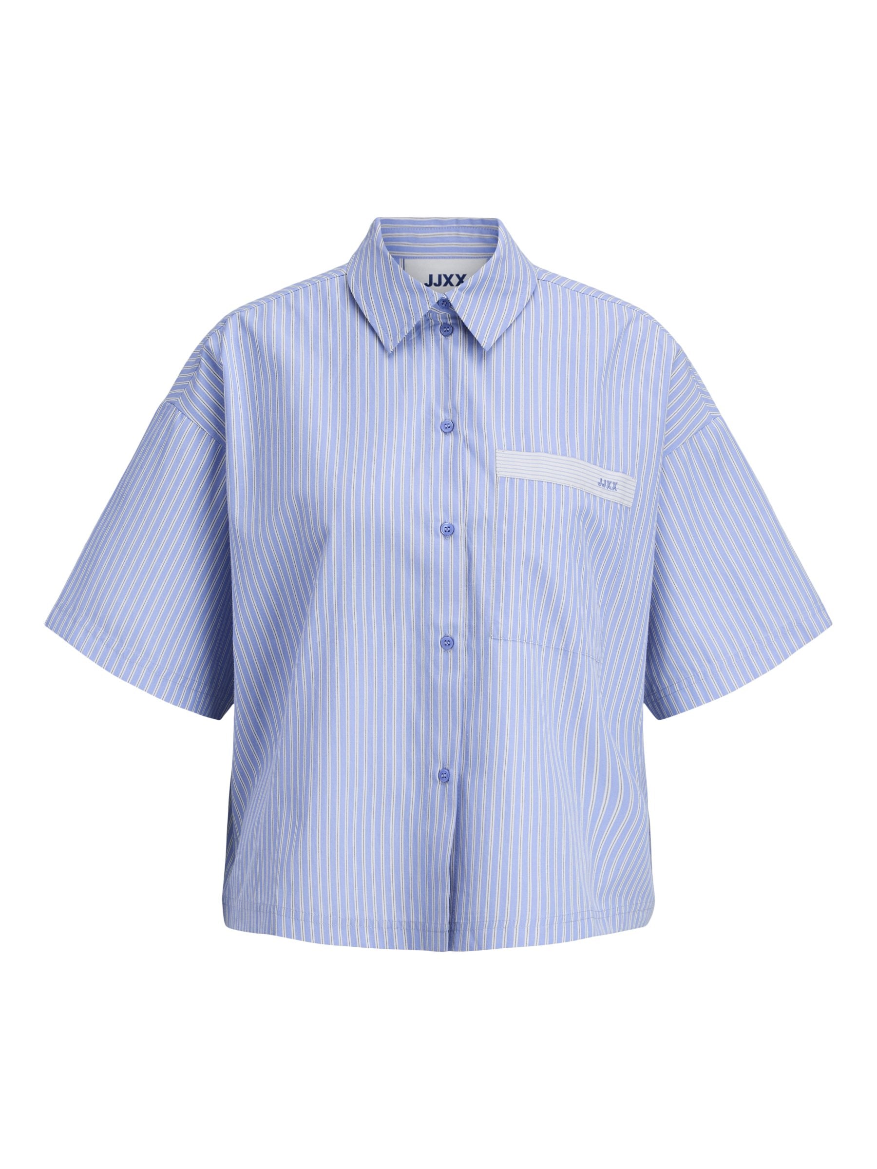 JXCARO SHIRT - Button-down blouse - hydrangea