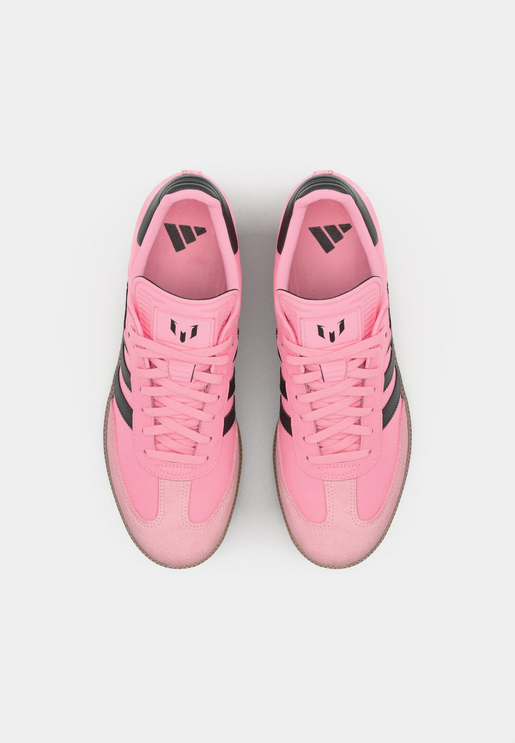 Chaussures de football en salle – rose clair/noir