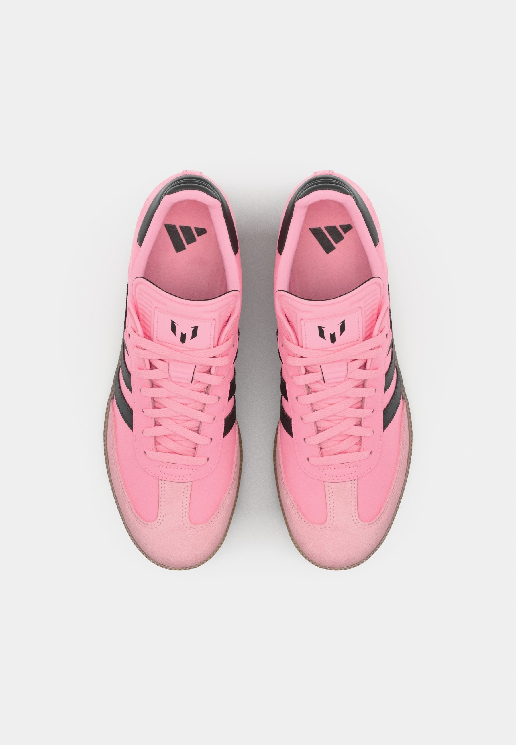 Chaussures de football en salle – rose clair/noir