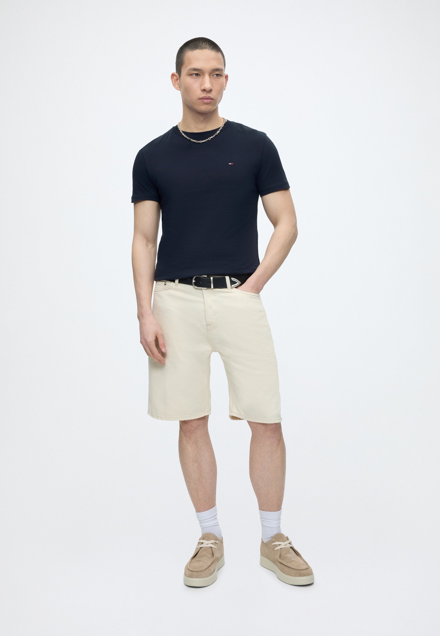 SLIM TEE 2 PACK - Basic T-shirt - dark night navy / providence blue