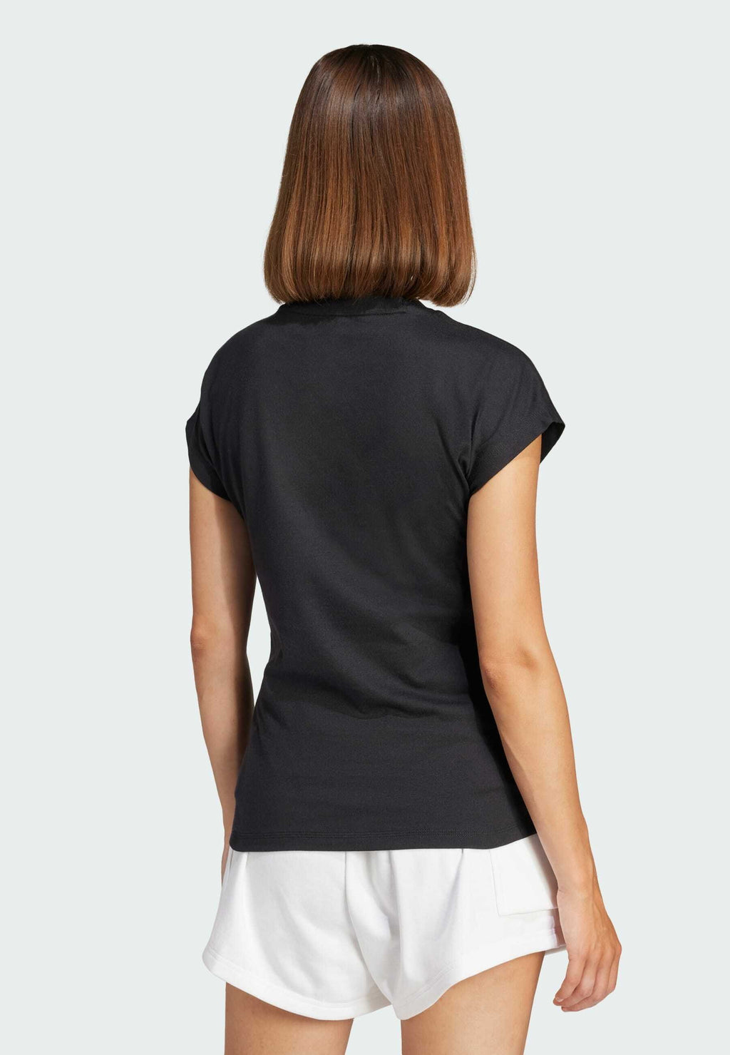 ESSENTIALS LINEAR COTTON - T-shirt basique - black white
