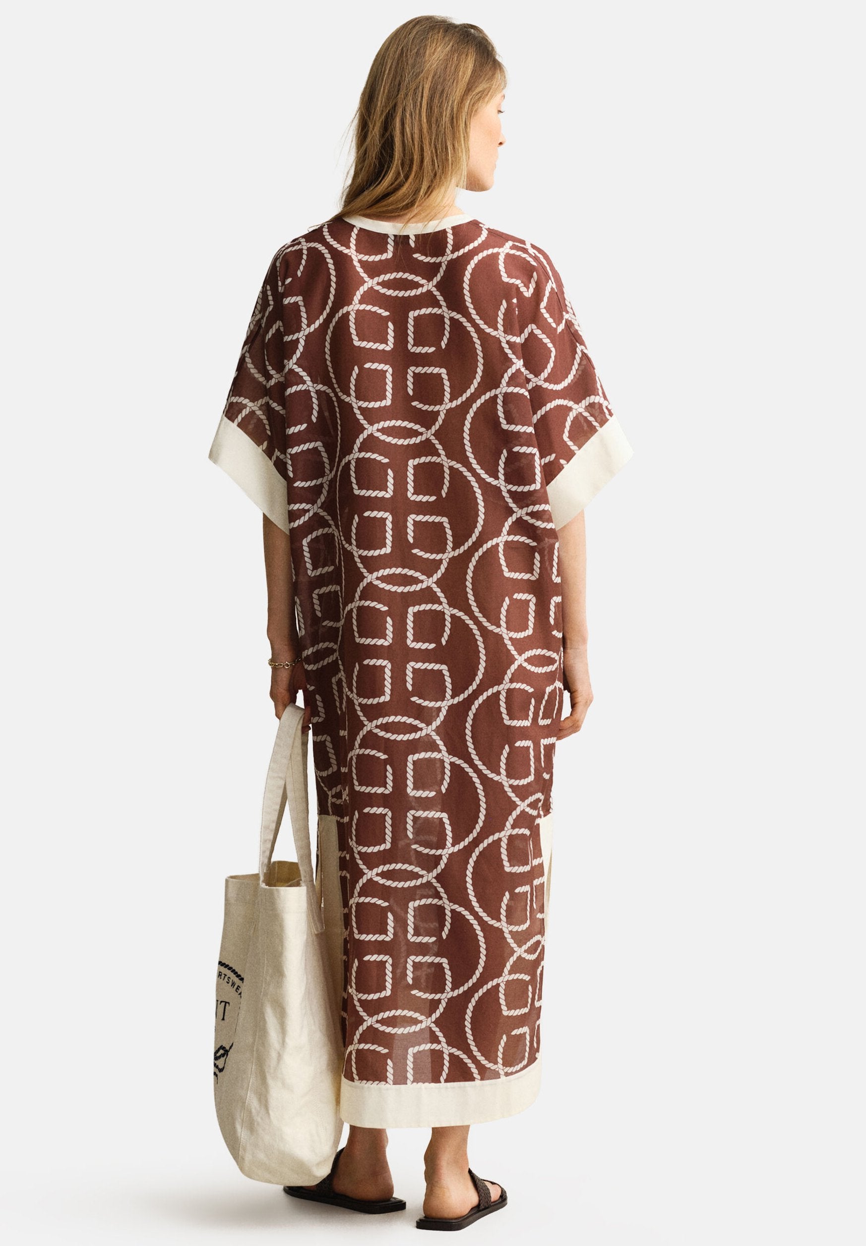 MONOGRAM PRINT CAFTAN - Maxi dress - fresh soil