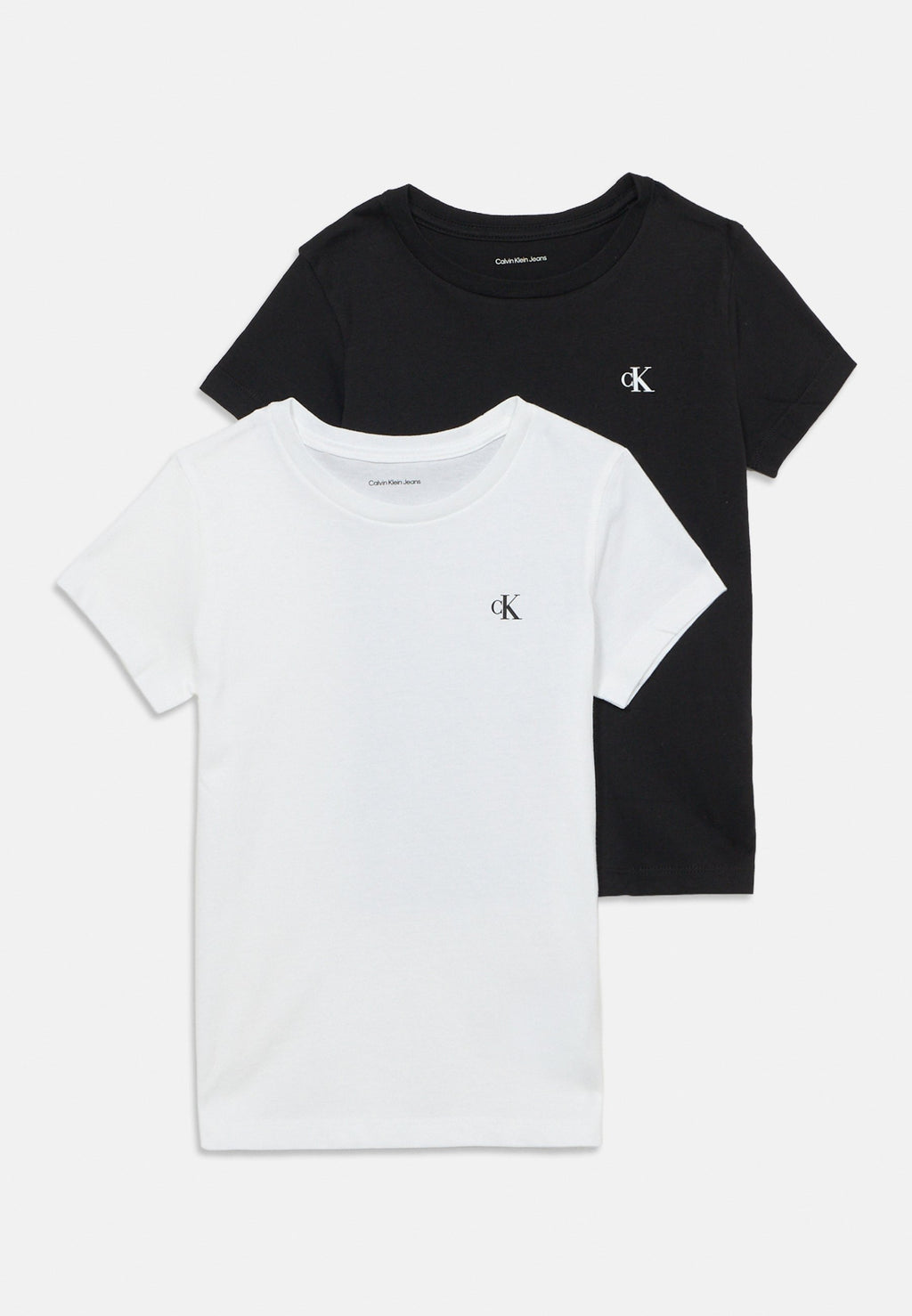 MONOGRAM SLIM 2 PACK - Basic T-shirt - black/mottled grey