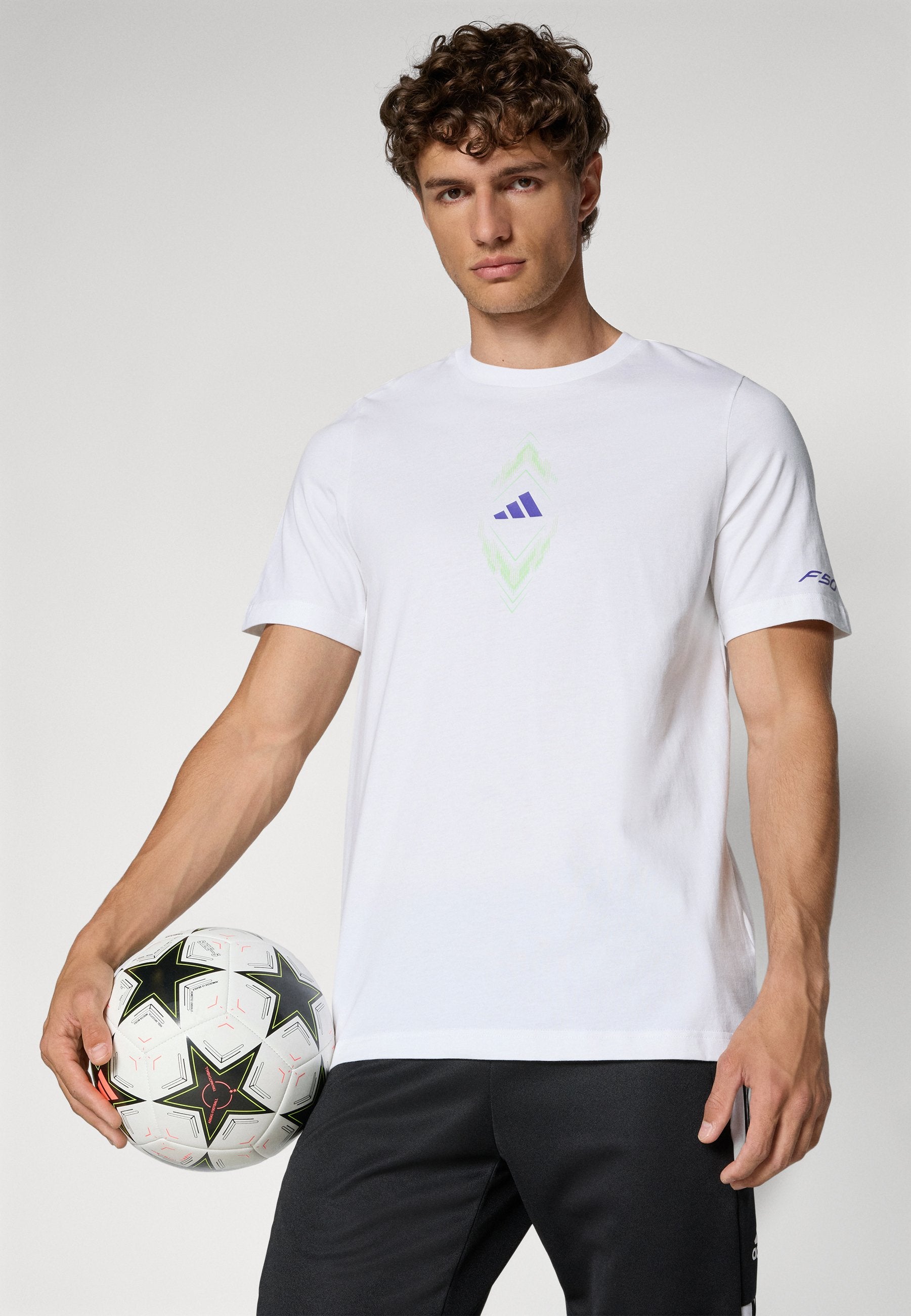 T-SHIRT GRAPHIQUE F50 - T-shirt imprimé - blanc