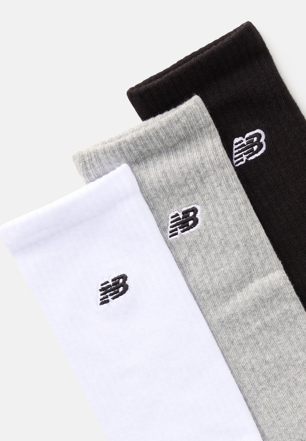 LOT DE 3 PAIRES DE CHAUSSETTES UNISEX PATCH LOGO - Chaussettes - white/grey/black