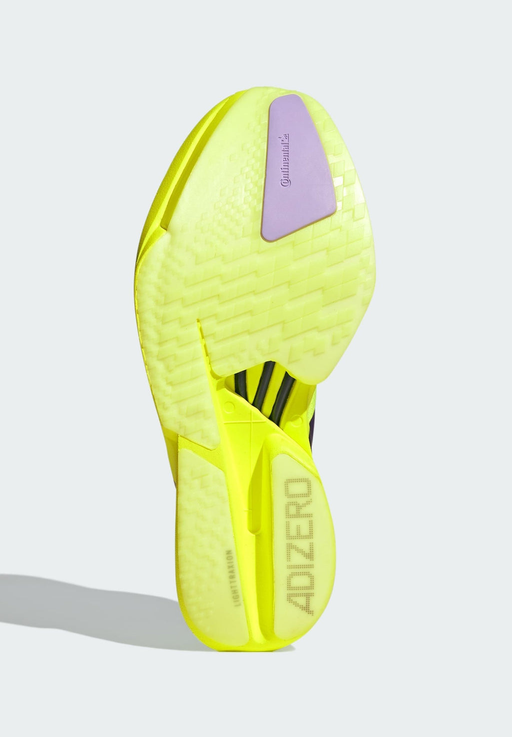 ADIZERO ADIOS PRO 4 - Road running shoes - solar yellow   aurora plum   powder plum