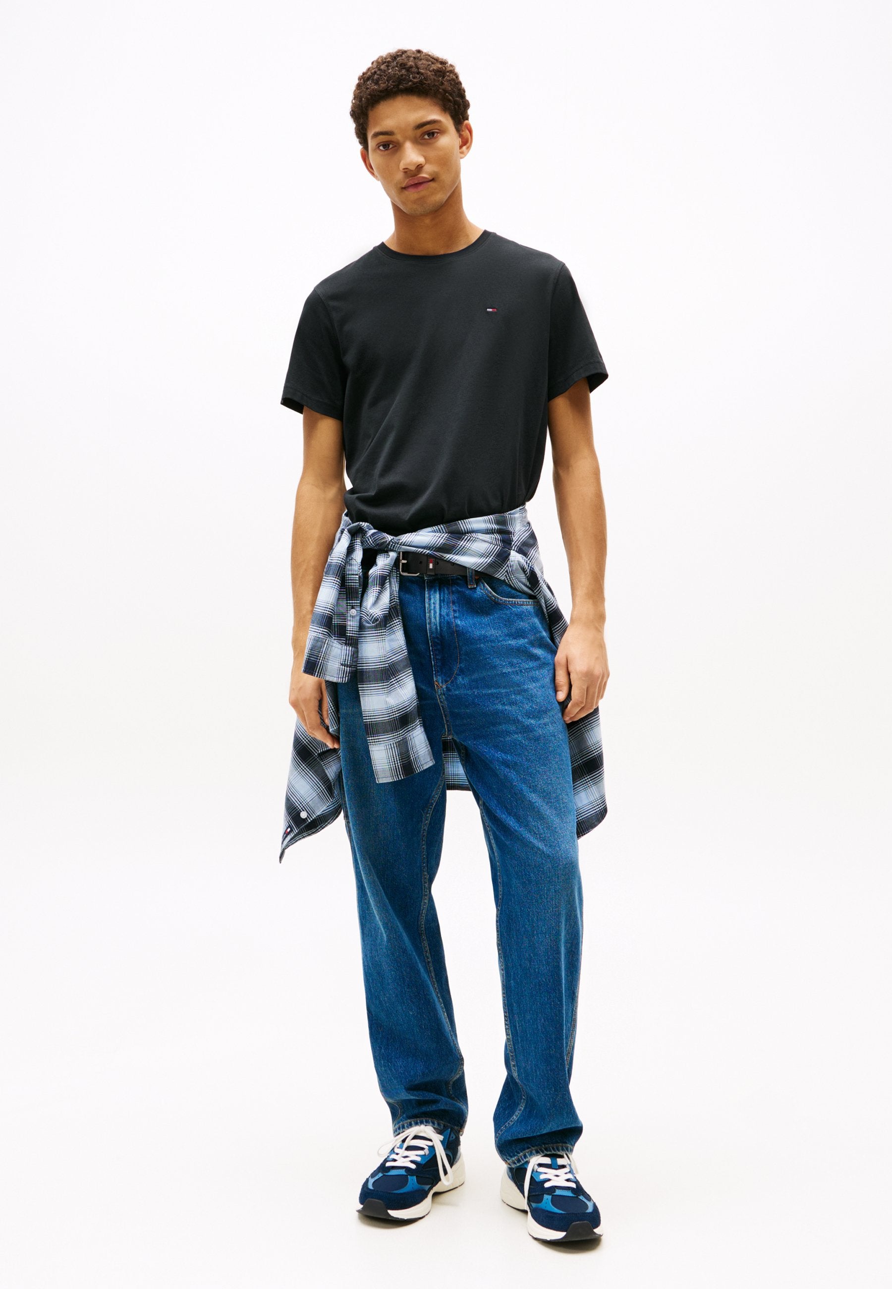 FLAG EXTRA SLIM UNISEX - Basic T-shirt - black