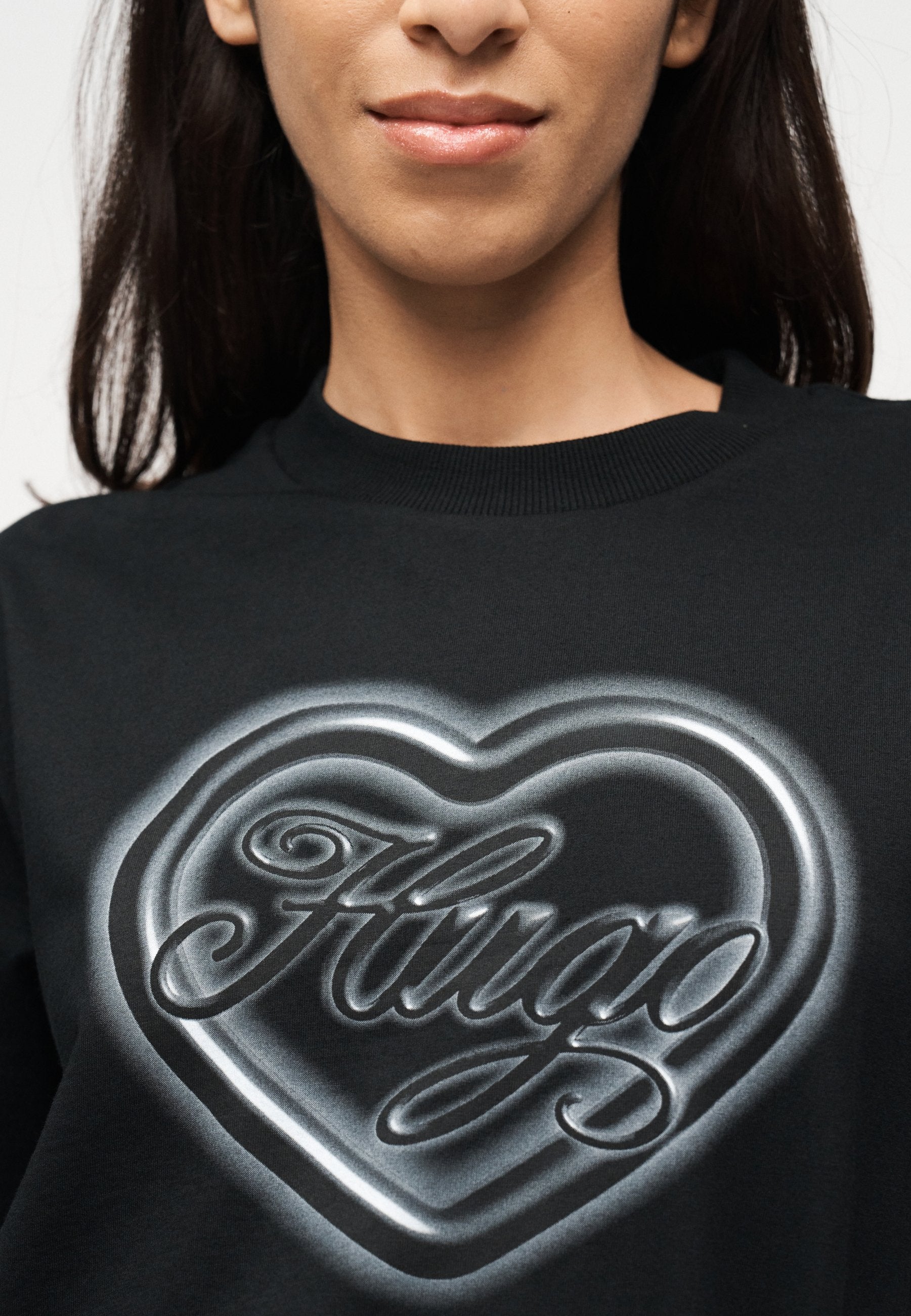VINTAGE TEE - Print T-shirt - black