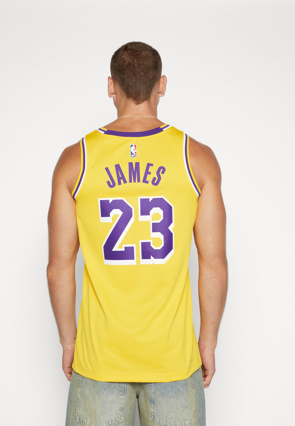 LOS ANGELES LAKERS LEBRON JAMES LAL - NBA jersey - amarillo