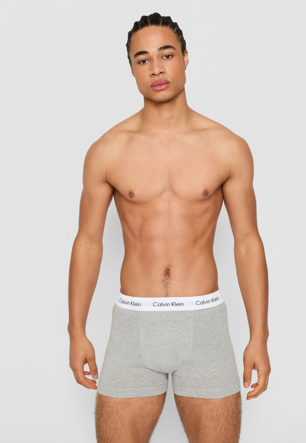 TRUNK 3 PACK COTTON STRETCH - Trunks - black/white/grey